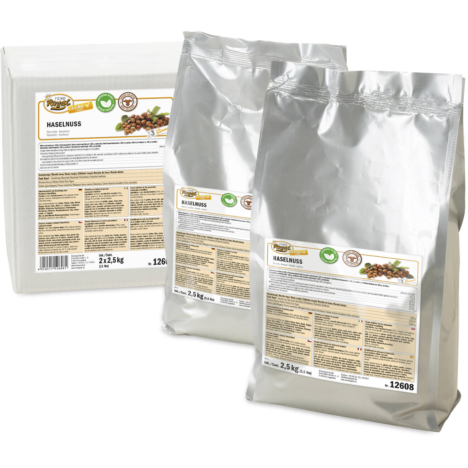 Ireks Dreidoppel Fond Royal Cl Hazelnoot 2x2,5 Kg