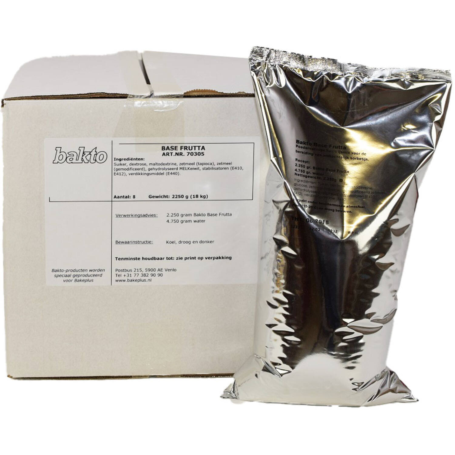 Bakto Base Frutta 2,25 kg (8) (basis sorbetmix)