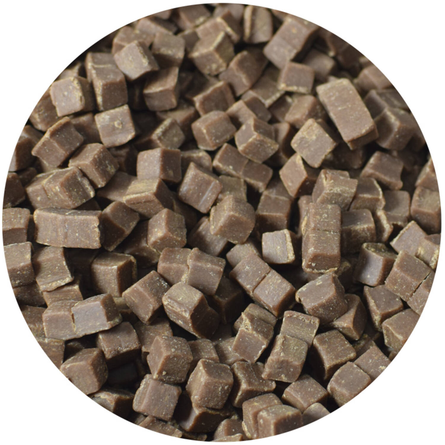Caramelblokjes Chocolade 5x7mm 1 Kg