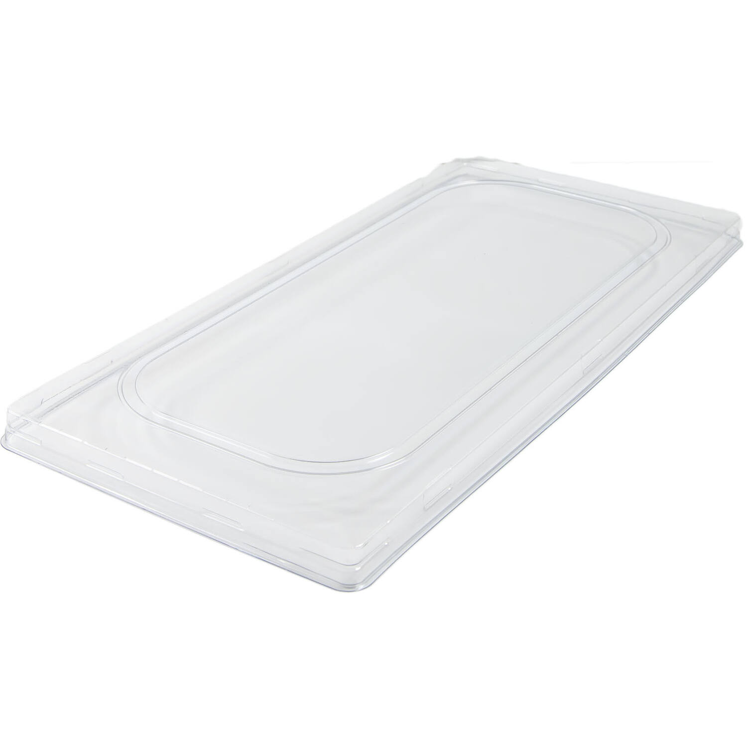 Deksel Plat Clip PET tbv IJsbak Smal 36x16,5 (84)
