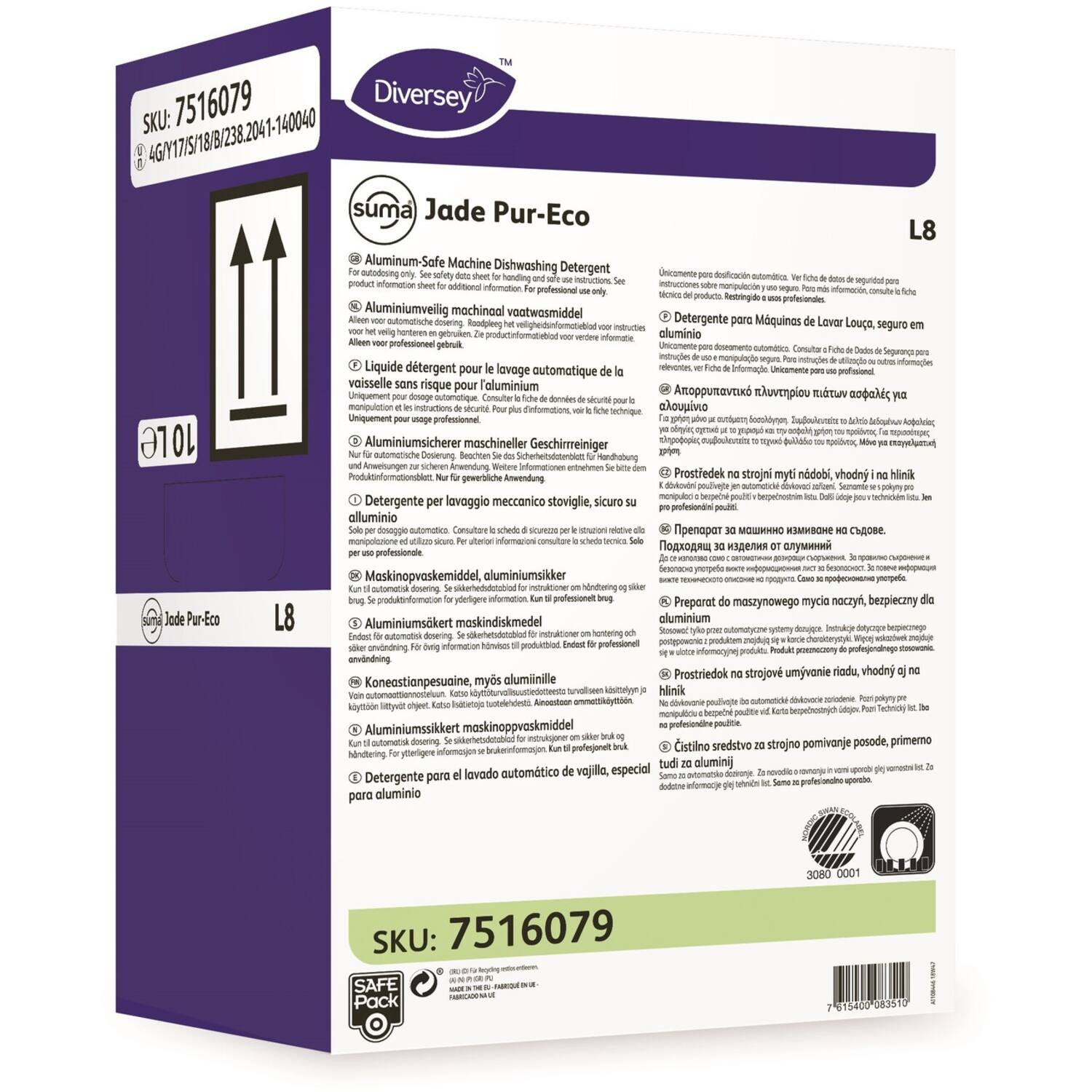 Suma Jade Pur-Eco L8 Safepack 10 Ltr