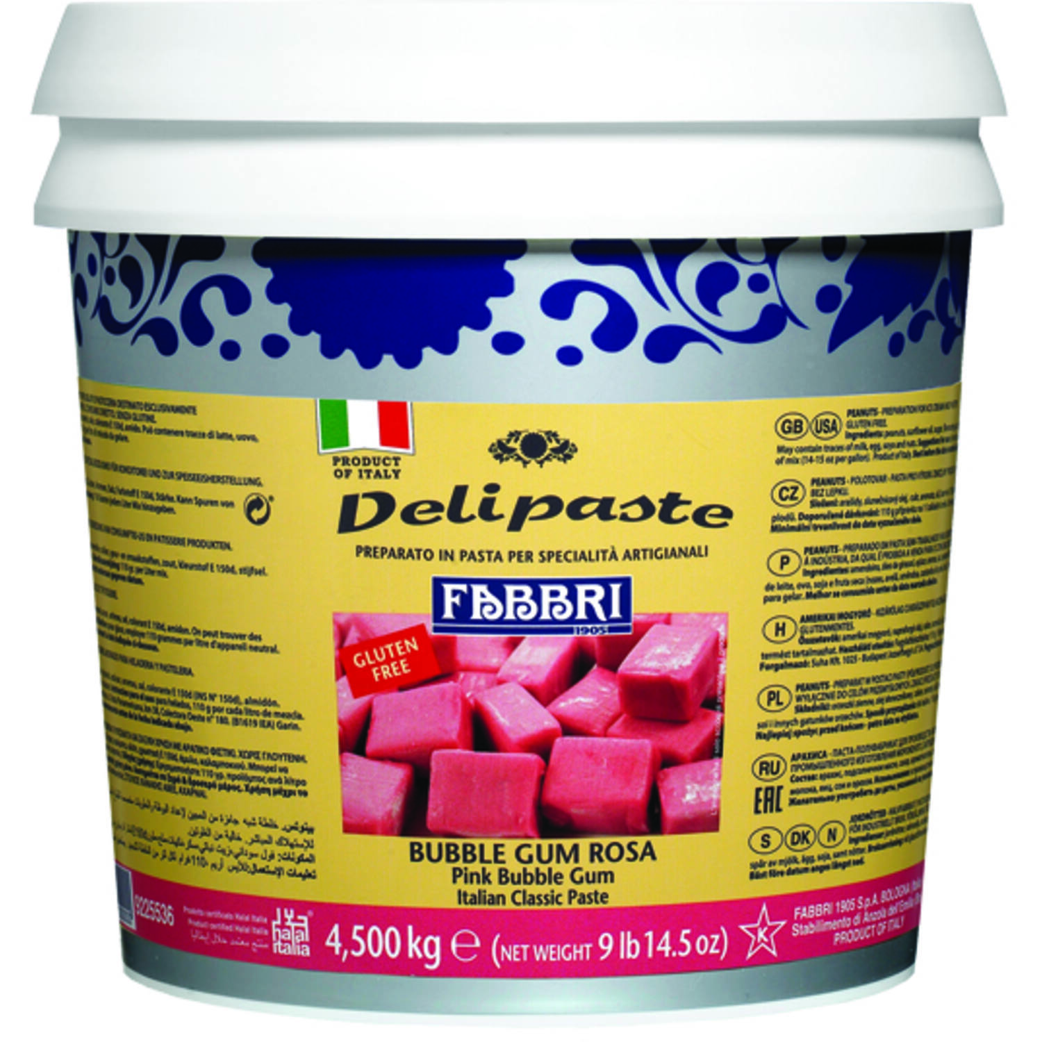 Fabbri Delipasta Pink Bubble Gum 4,5 kg (Kauwgom)