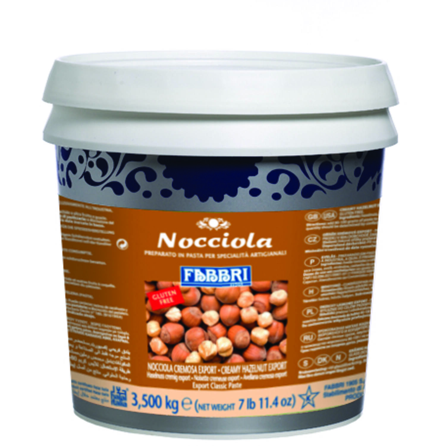 Fabbri Delipasta Nocciola Cremosa Fijn 3,5 kg (Hazelnoot)