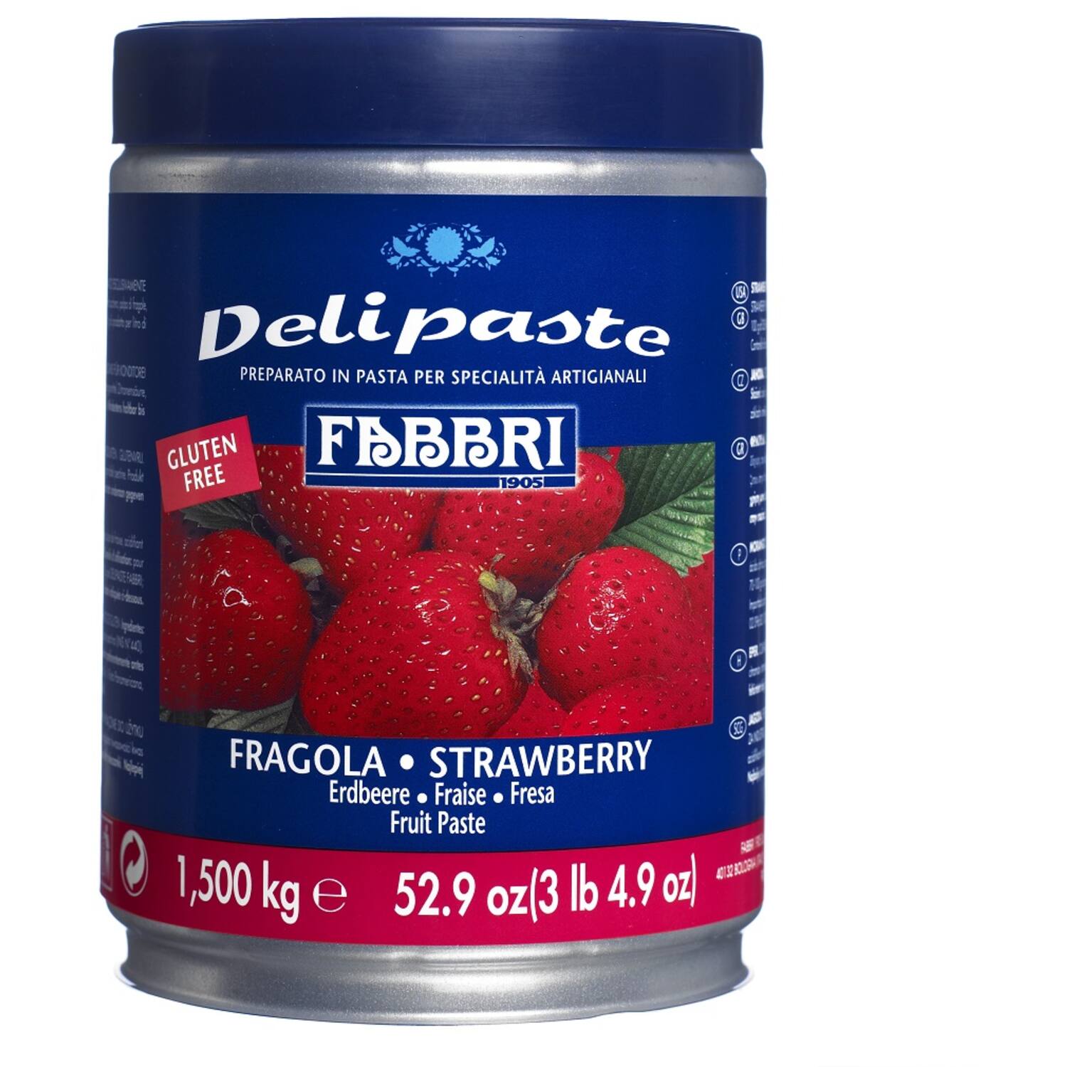 Fabbri Delipasta Fragola 1,5 kg (Aardbei)