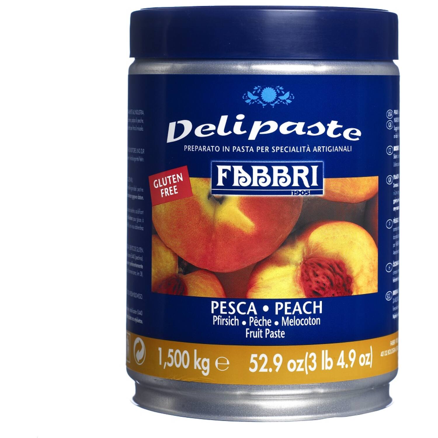 Fabbri Delipasta Pesca 1,5 kg (Perzik)