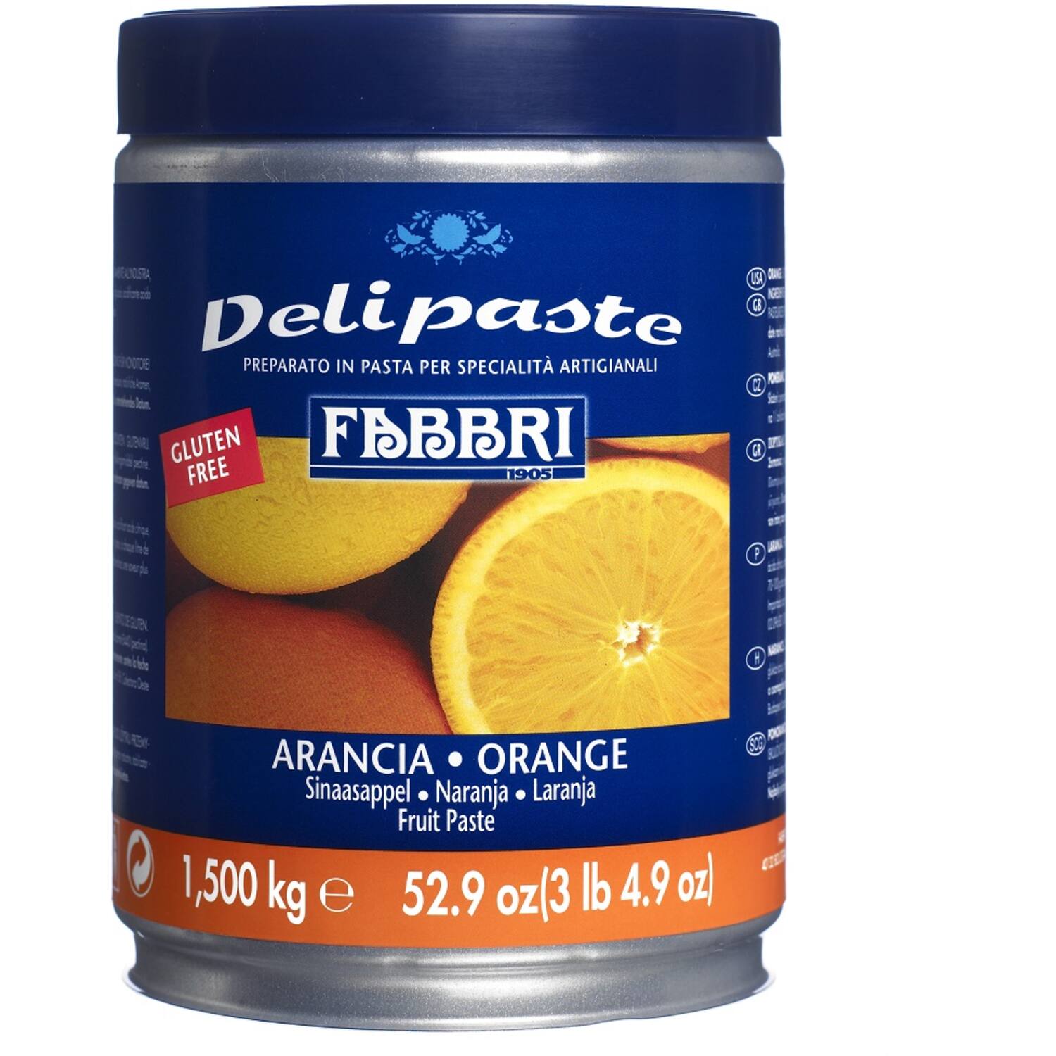 Fabbri Delipasta Arancia 1,5 kg (Sinaasappel)