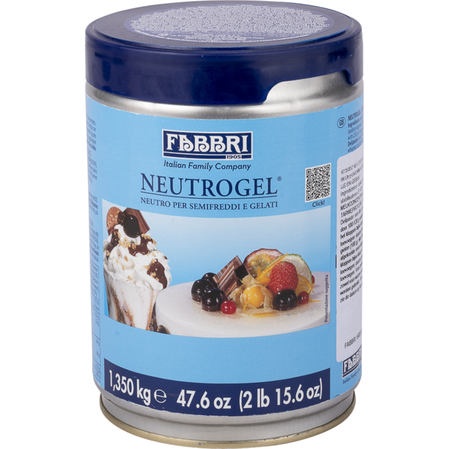 Fabbri Pastogel Neutrogel 1,35 Kg