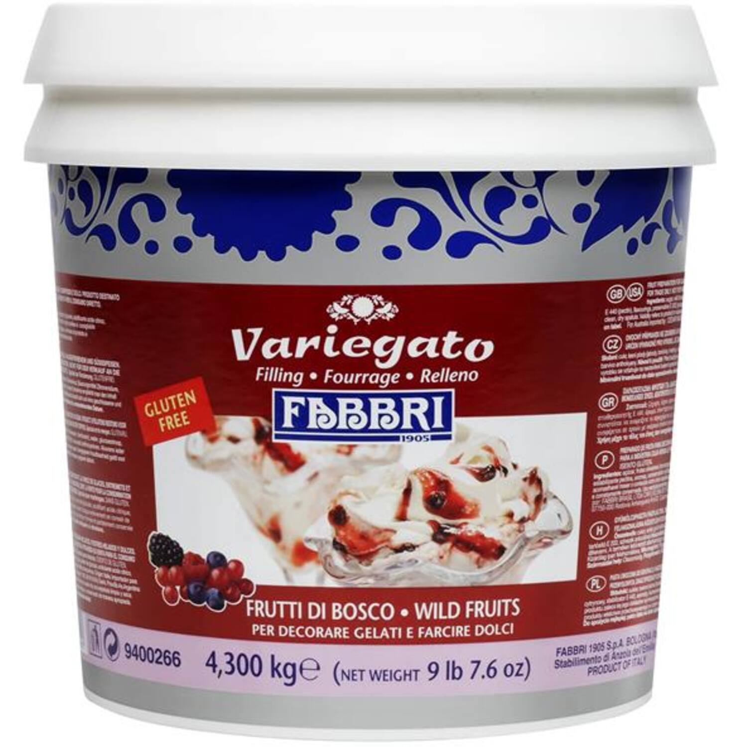 Fabbri Variegato Bosvruchten 4,3 kg