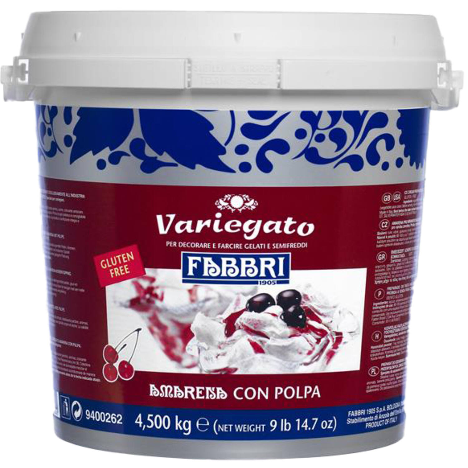 Fabbri Variegato Amarena Con Pulpa C 4,5 kg (Kers)