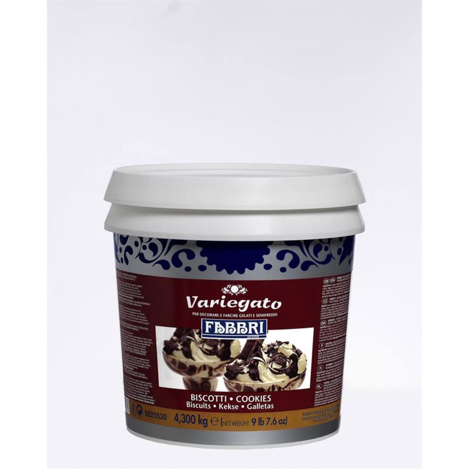 Fabbri Variegato Biscotti-Cookies 4,3 kg