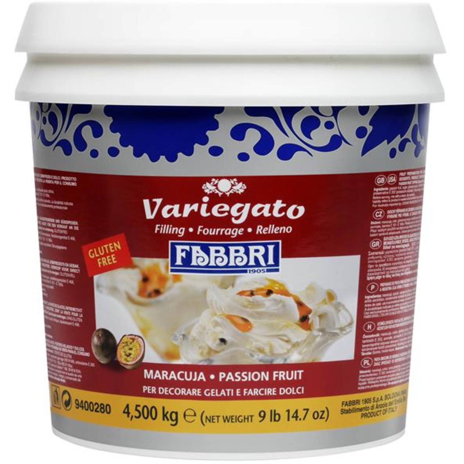 Fabbri Variegato Maracuja 4,5 kg
