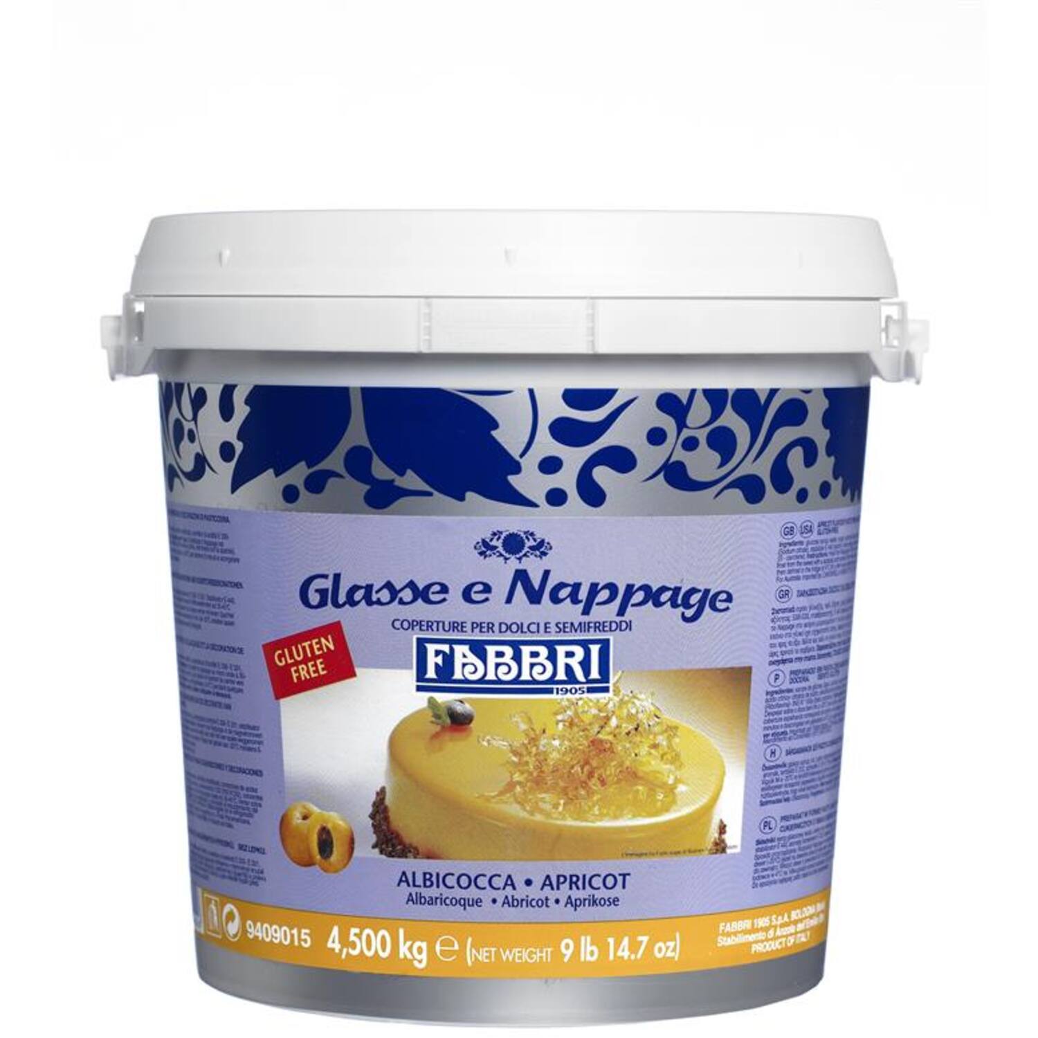 Fabbri Nappage Abrikoos 4.5 Kg