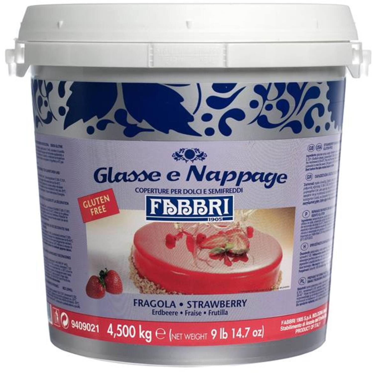 Fabbri Nappage Aardbei 4.5 Kg