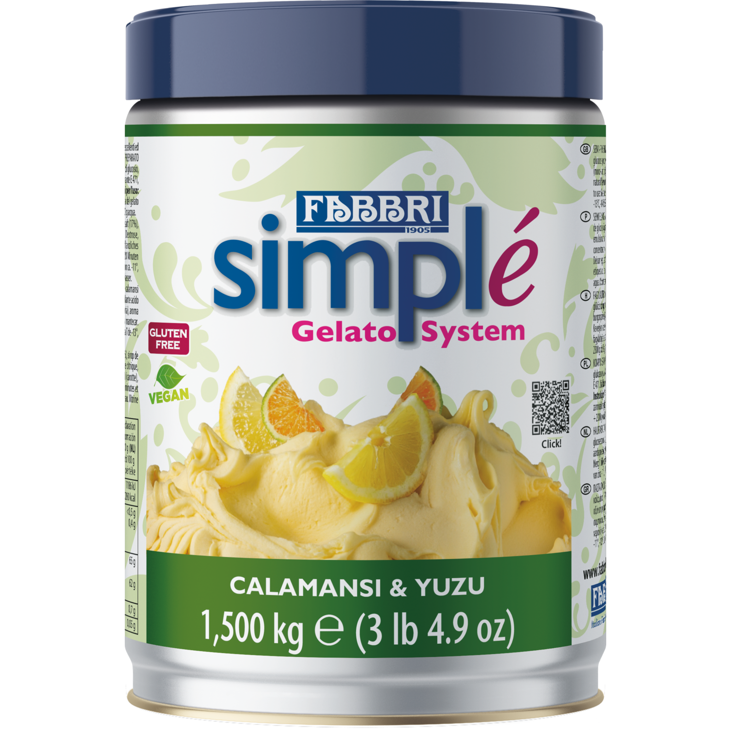 Fabbri Simple Calamansi Yuzu 1,5 Kg