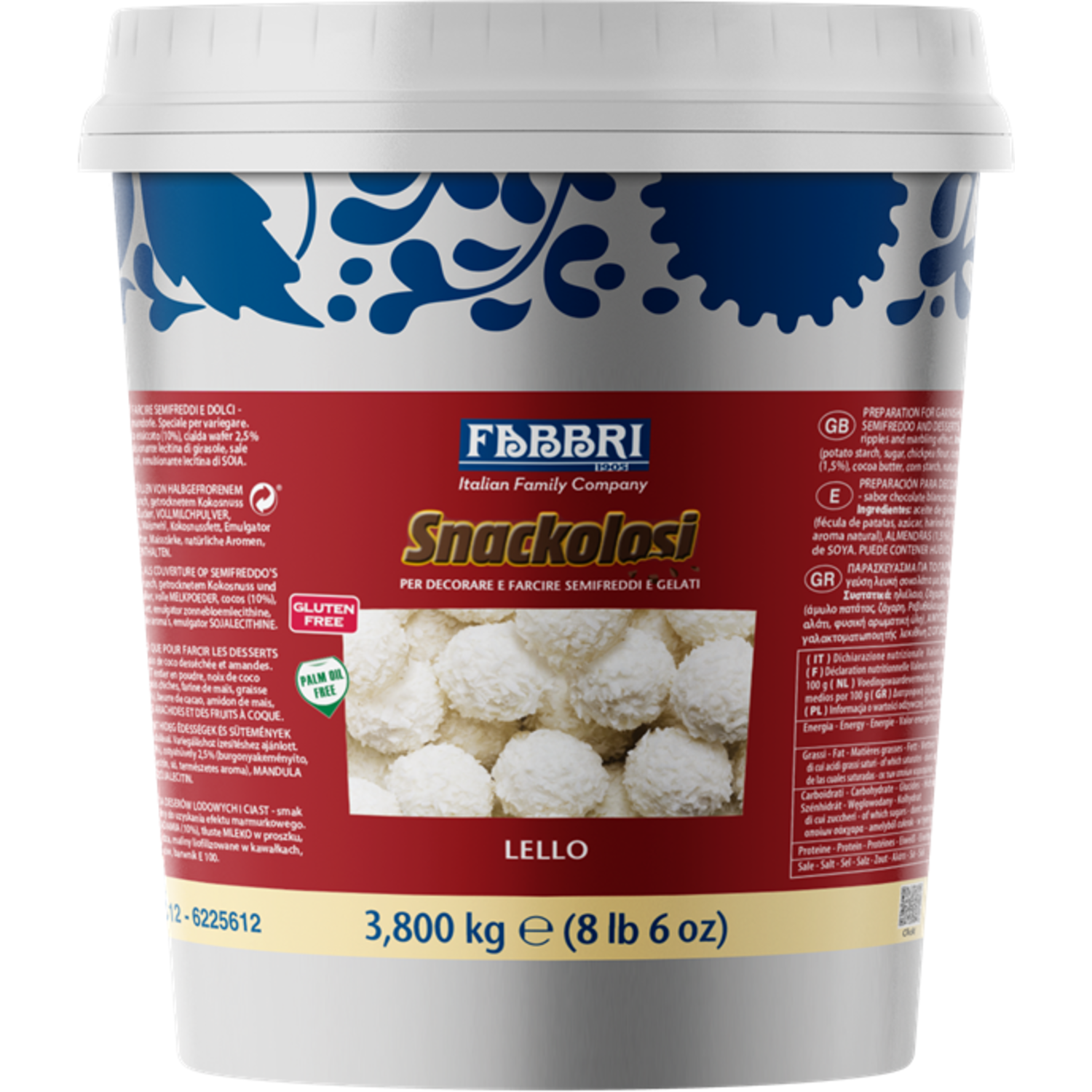 Fabbri Snackolosi Variegato Lello 3,8 Kg