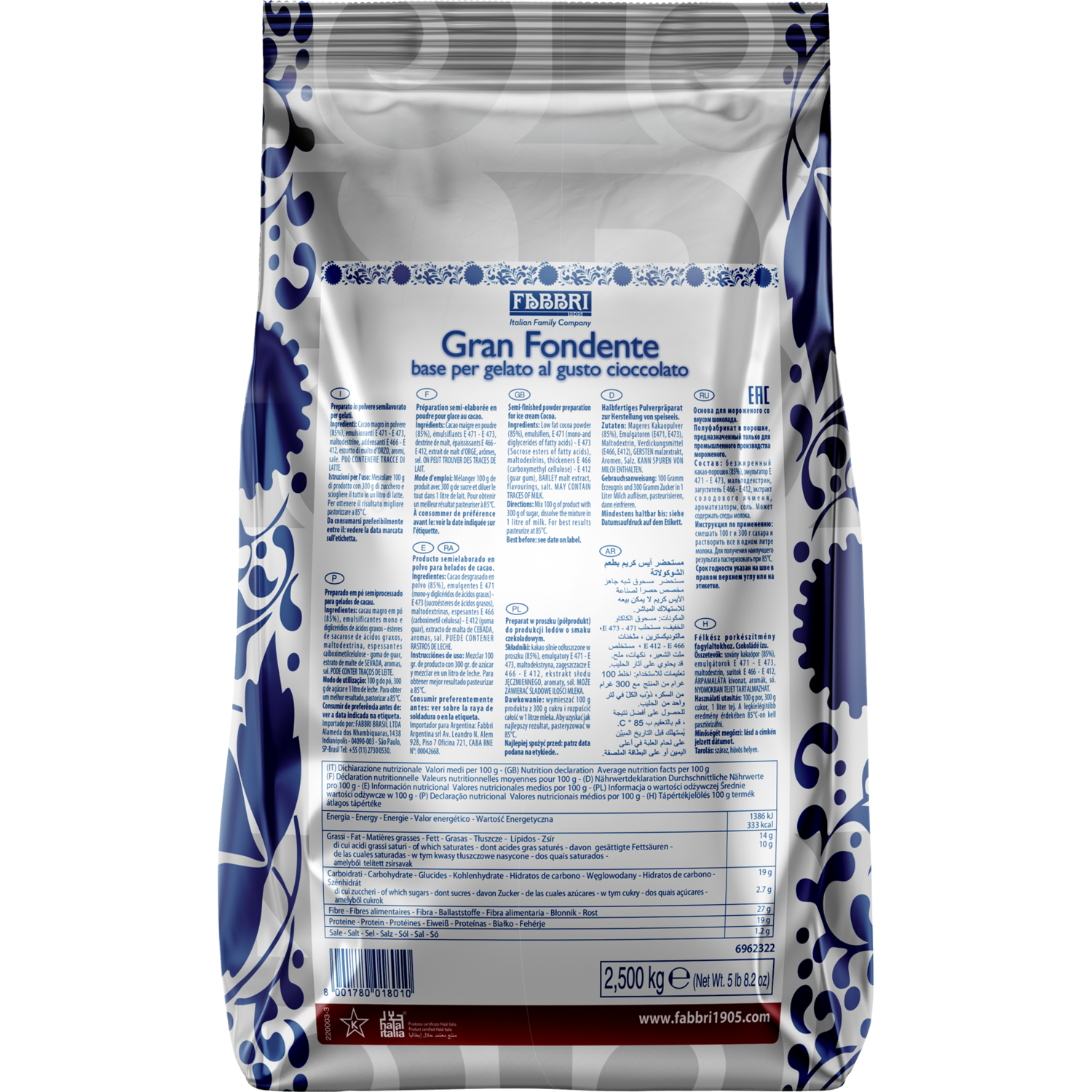 Fabbri Base Gran Fondente 2,5 kg (8)