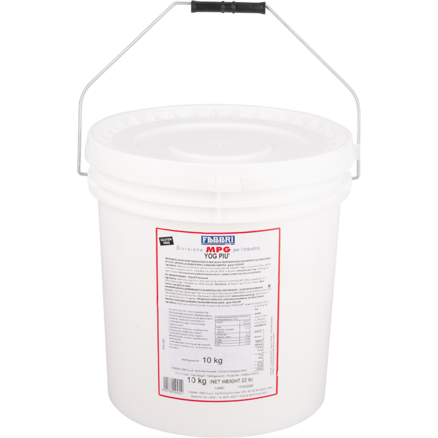 Fabbri Mpg Yoghurt Piu 10 kg