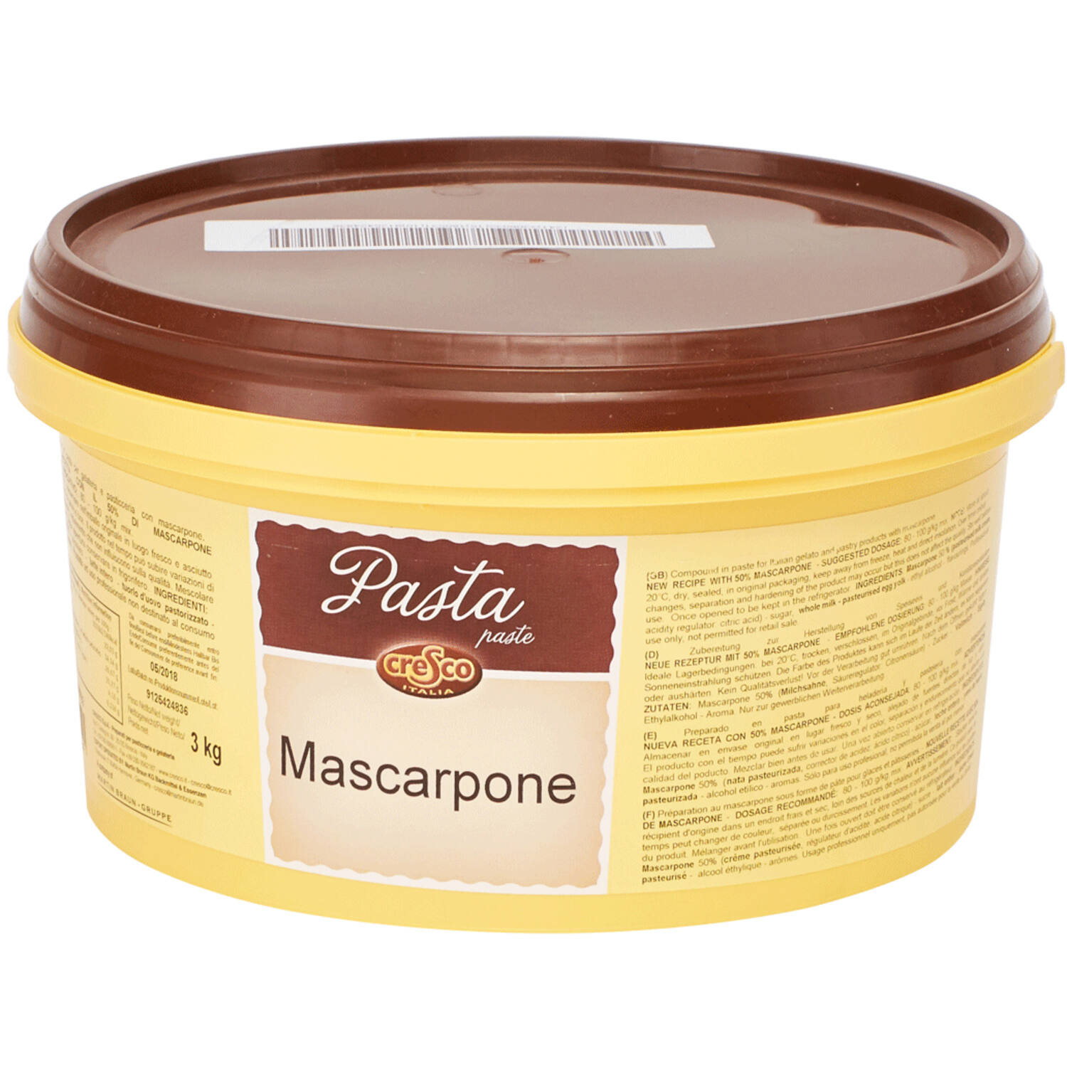 Cresco Mascarpone Pasta 3 Kg