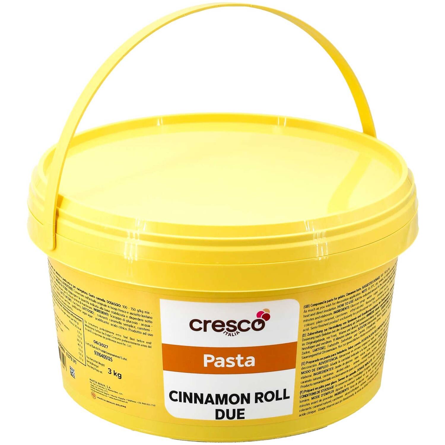 Cresco Pasta & Variegato Cinnamon Roll 3 kg