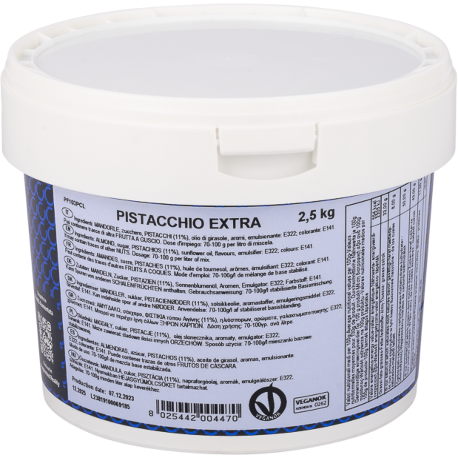 Comprital PF103 Pistacchio Extra 2.5 kg