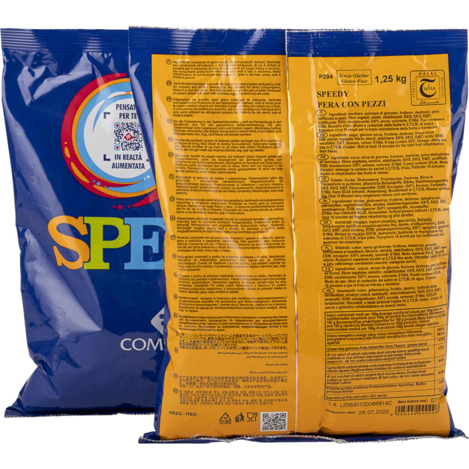 Comprital P294 Speedy Peer/Pera met stukjes 1,25kg