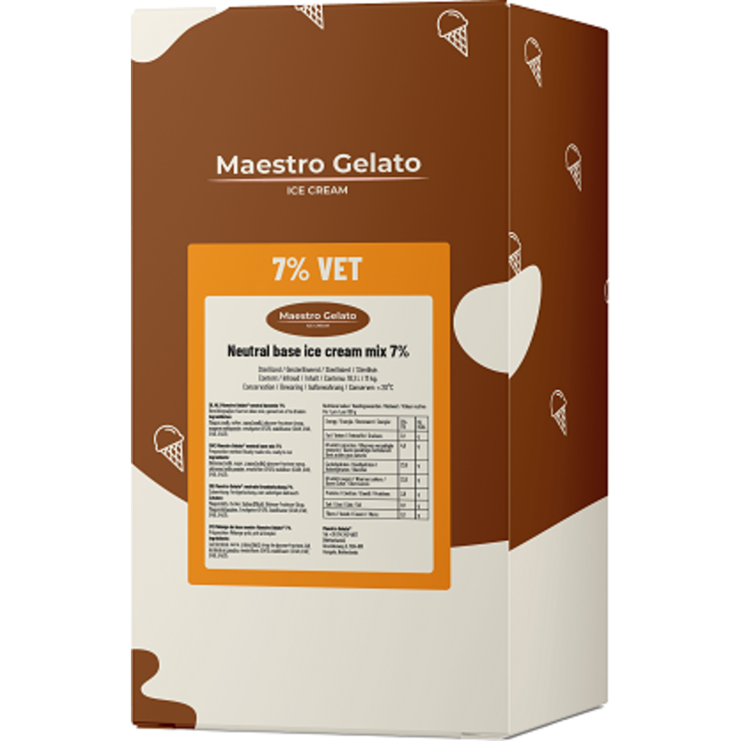 Maestro Gelato Vloeibare IJsmix 7% 11 Kg