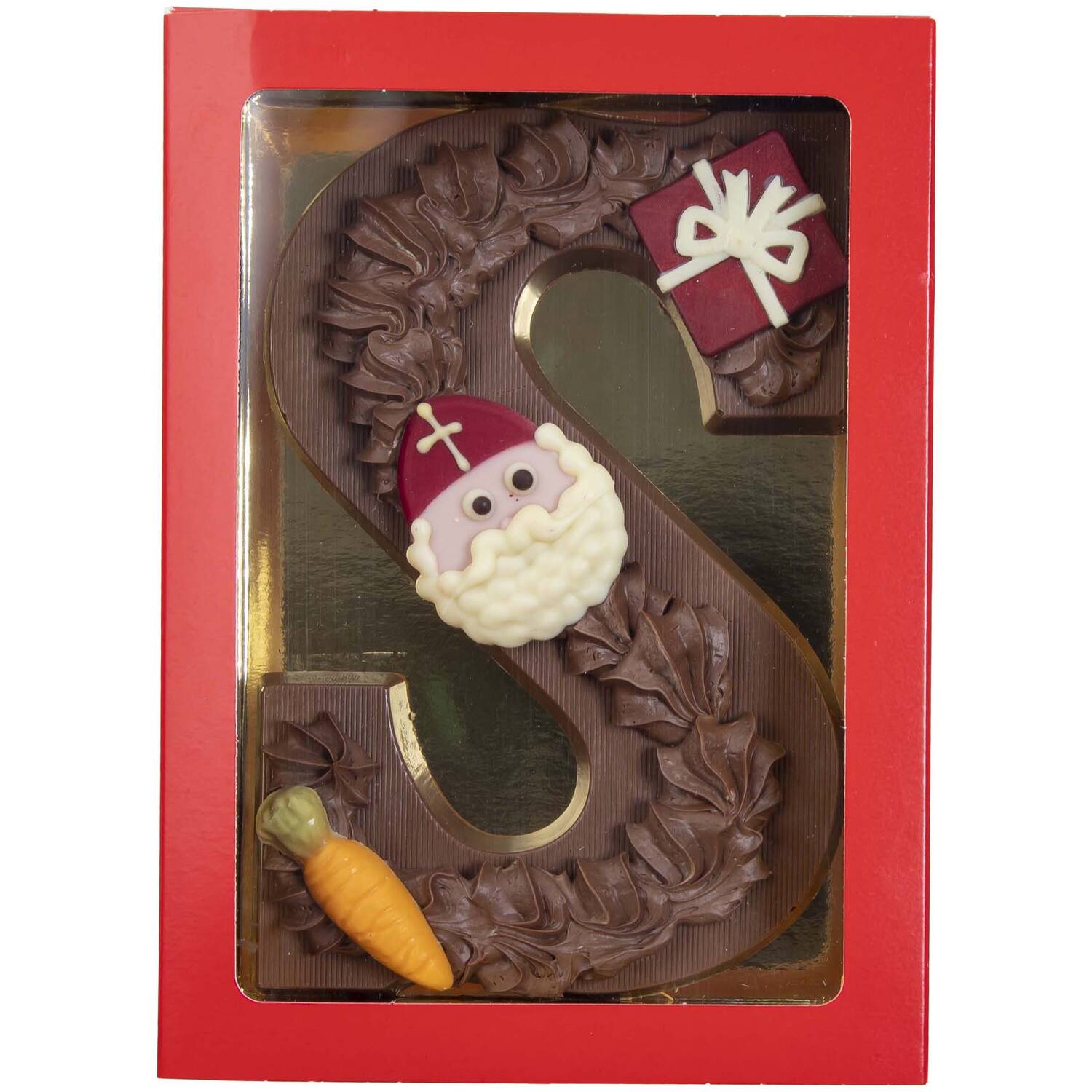Opgespoten Letter S Melk in schuifdoos 240g (12)