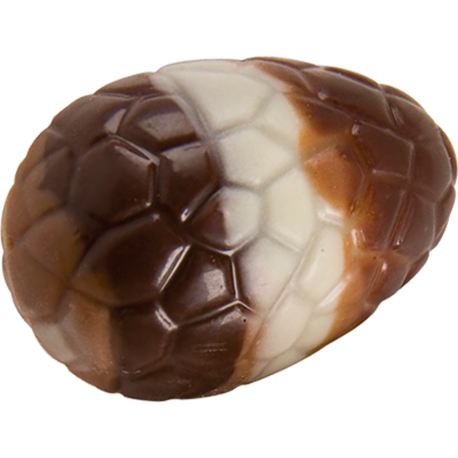 Paaseitje Hazelnootpraliné Gemarmerd 4,5cm 2 kg