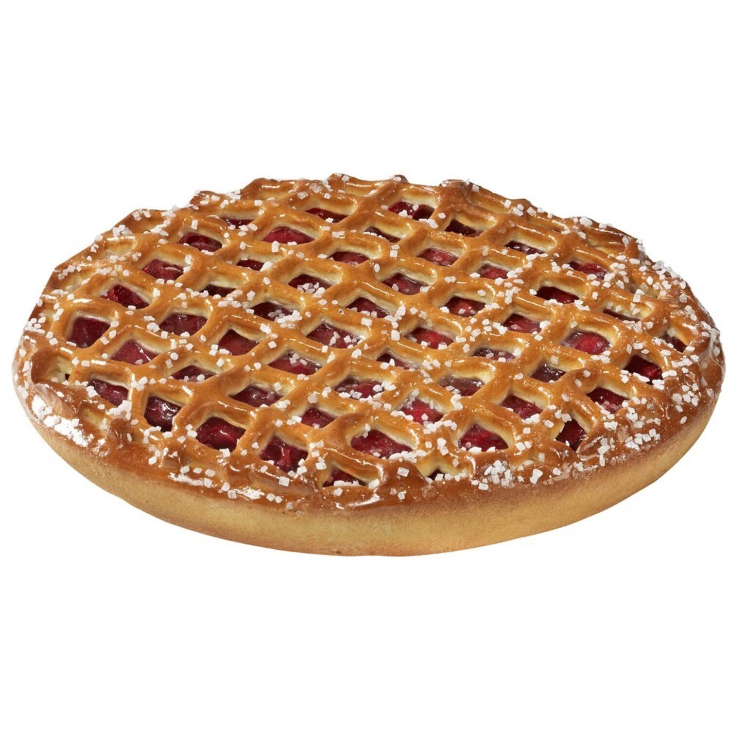 Pruve 67 Kersenvlaai 22 Cm (12) Gegeleerd En Gesuikerd