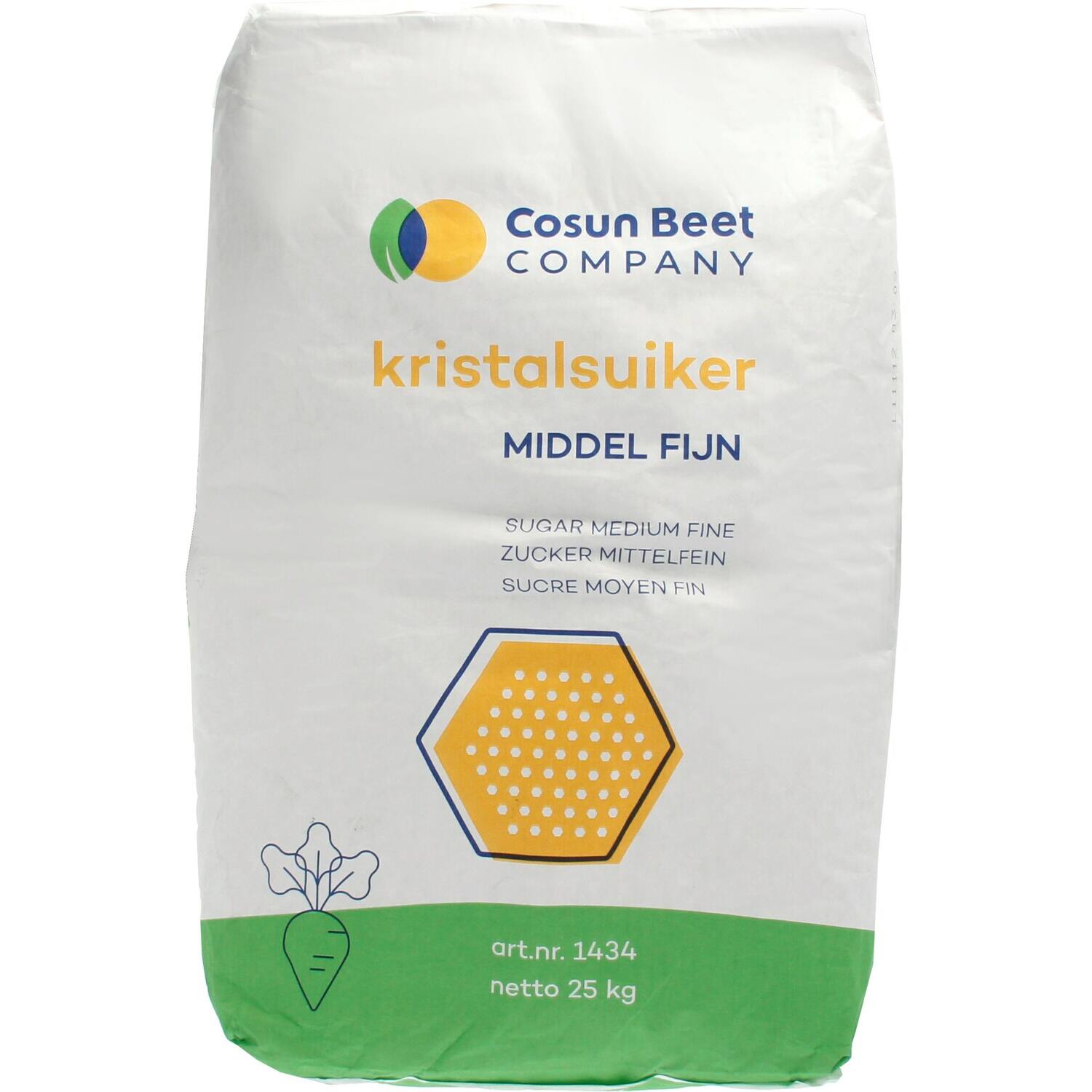 Kristal Suiker Middel Fijn 25 kg