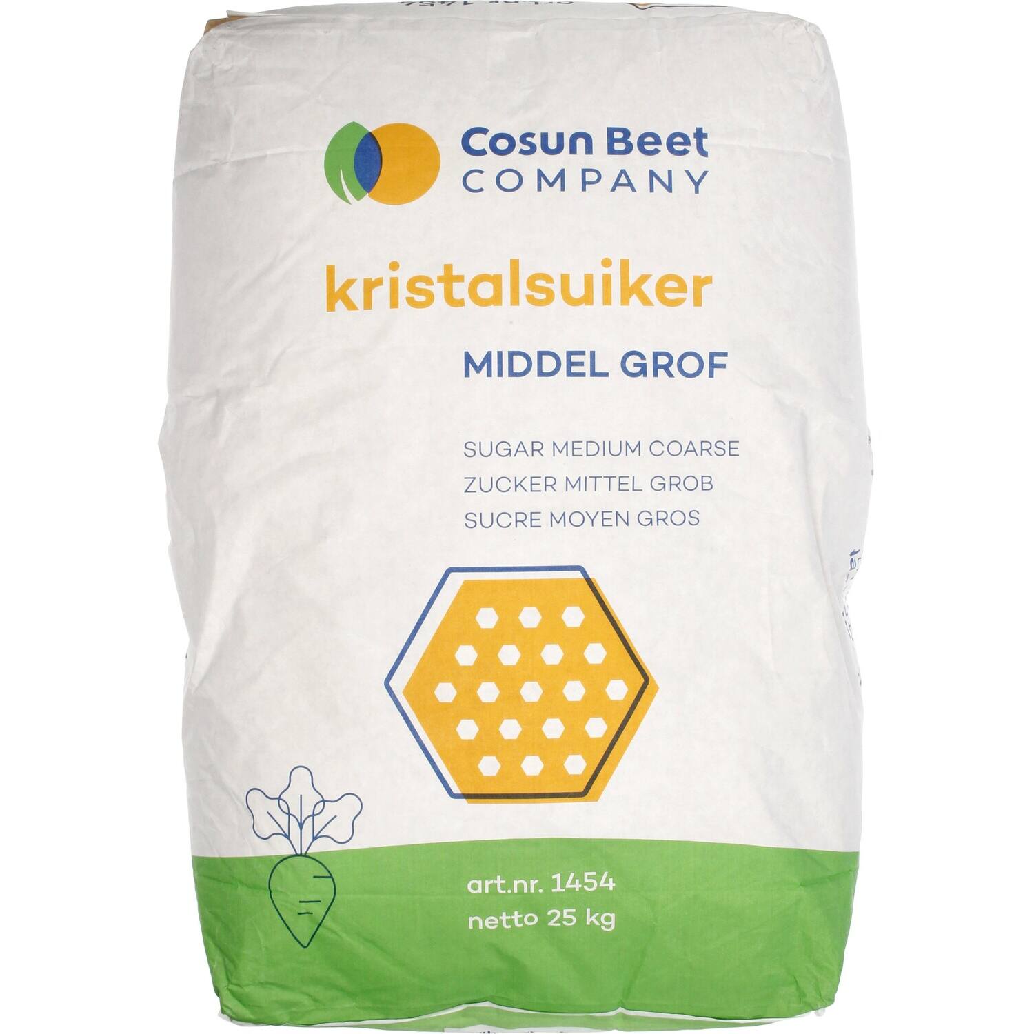 Kristal Suiker Middel Grof 25 kg
