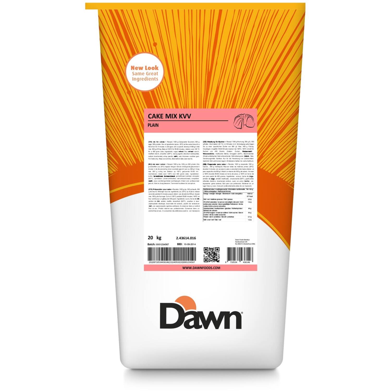 Dawn Cakemix KVV 20 Kg