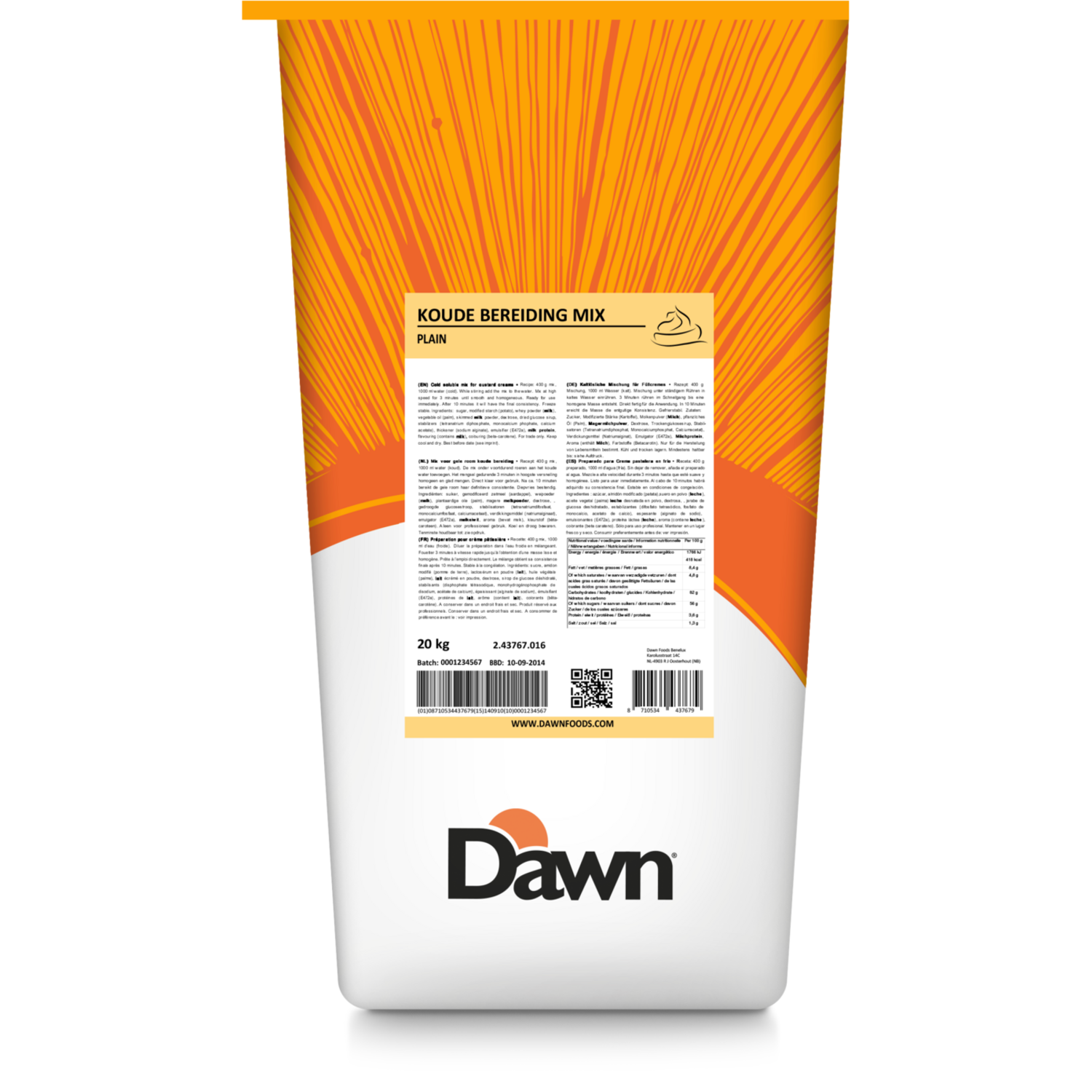 Dawn Room Koude Bereiding Mix Plain 20 kg