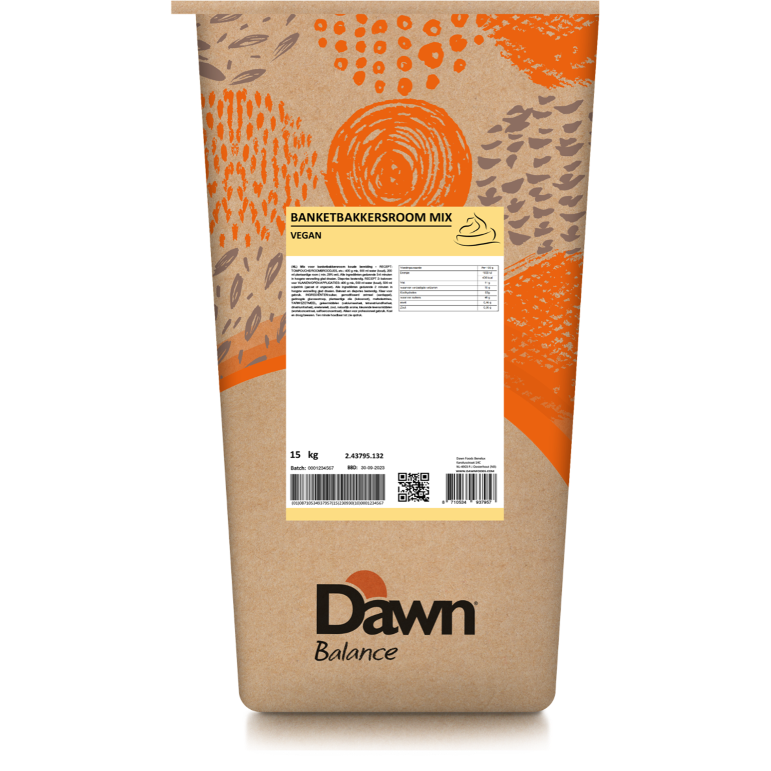 Dawn Banketbakkersroom Vegan 15 kg
