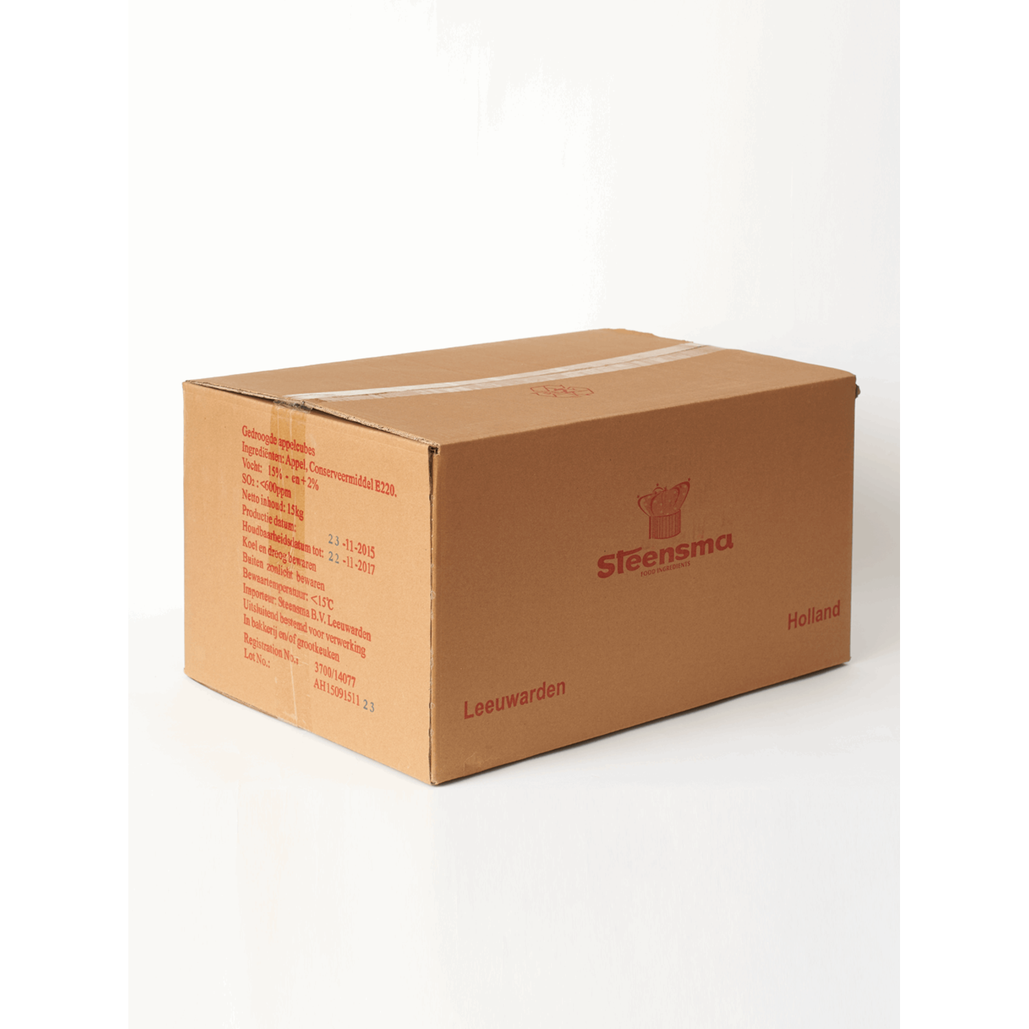 Gedroogde Appelblokjes 15 kg
