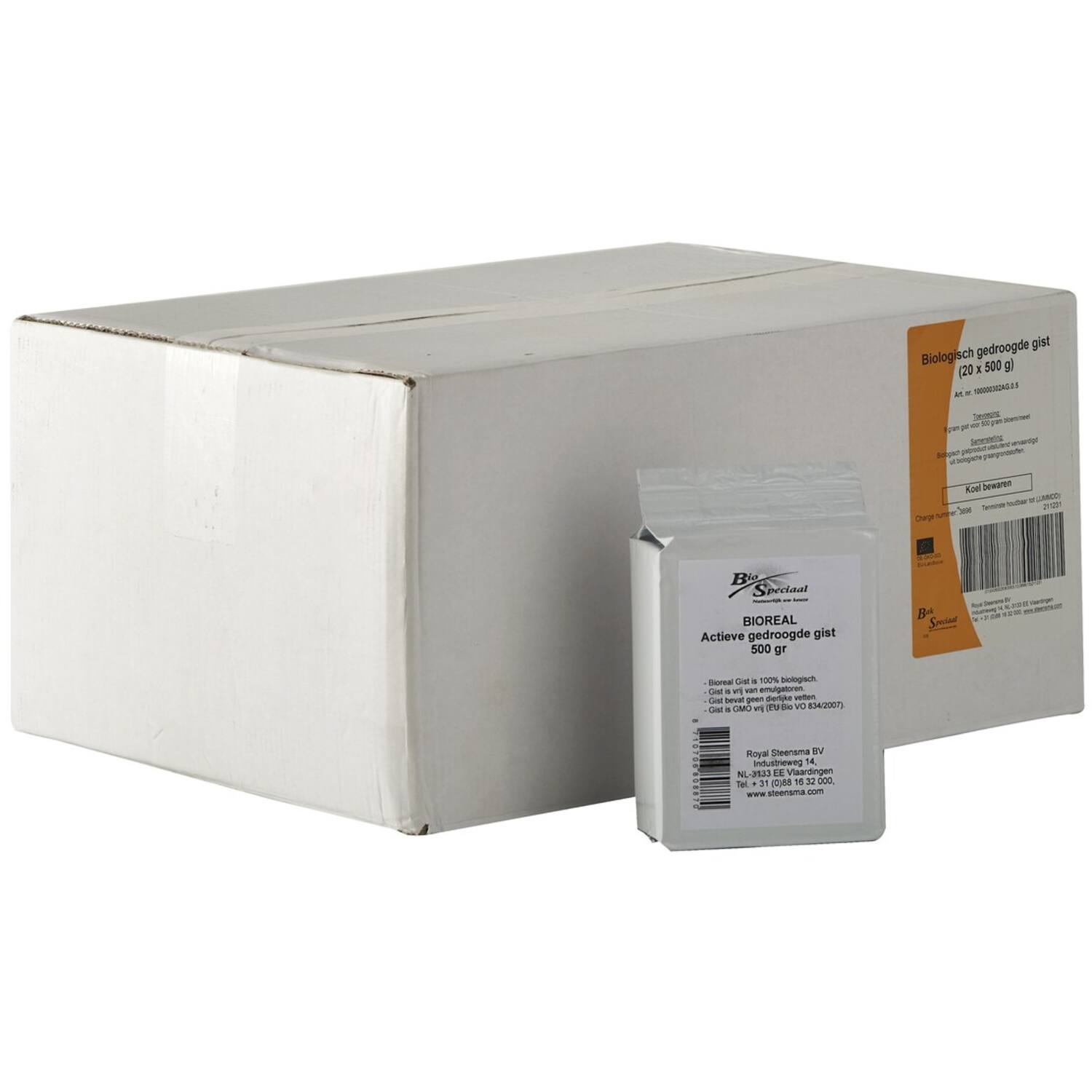 Bak speciaal Bioreal Gedroogde Gist 20x 500gr NL-bio-01