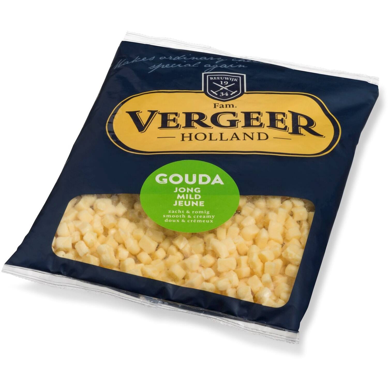 Vergeer Blokjes Gouda Jong 8x8x8m 1kg