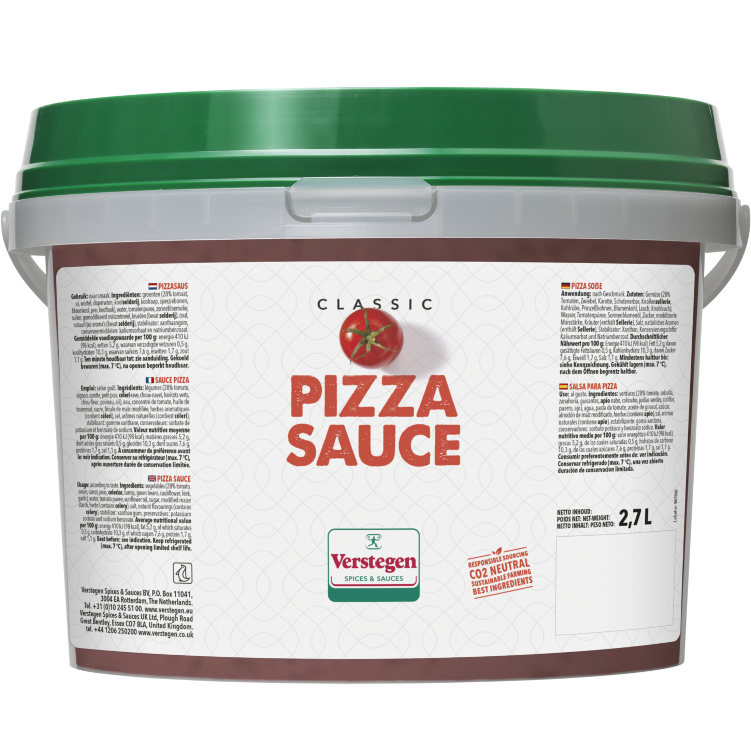 Verstegen Pizzasaus 2.7 Ltr