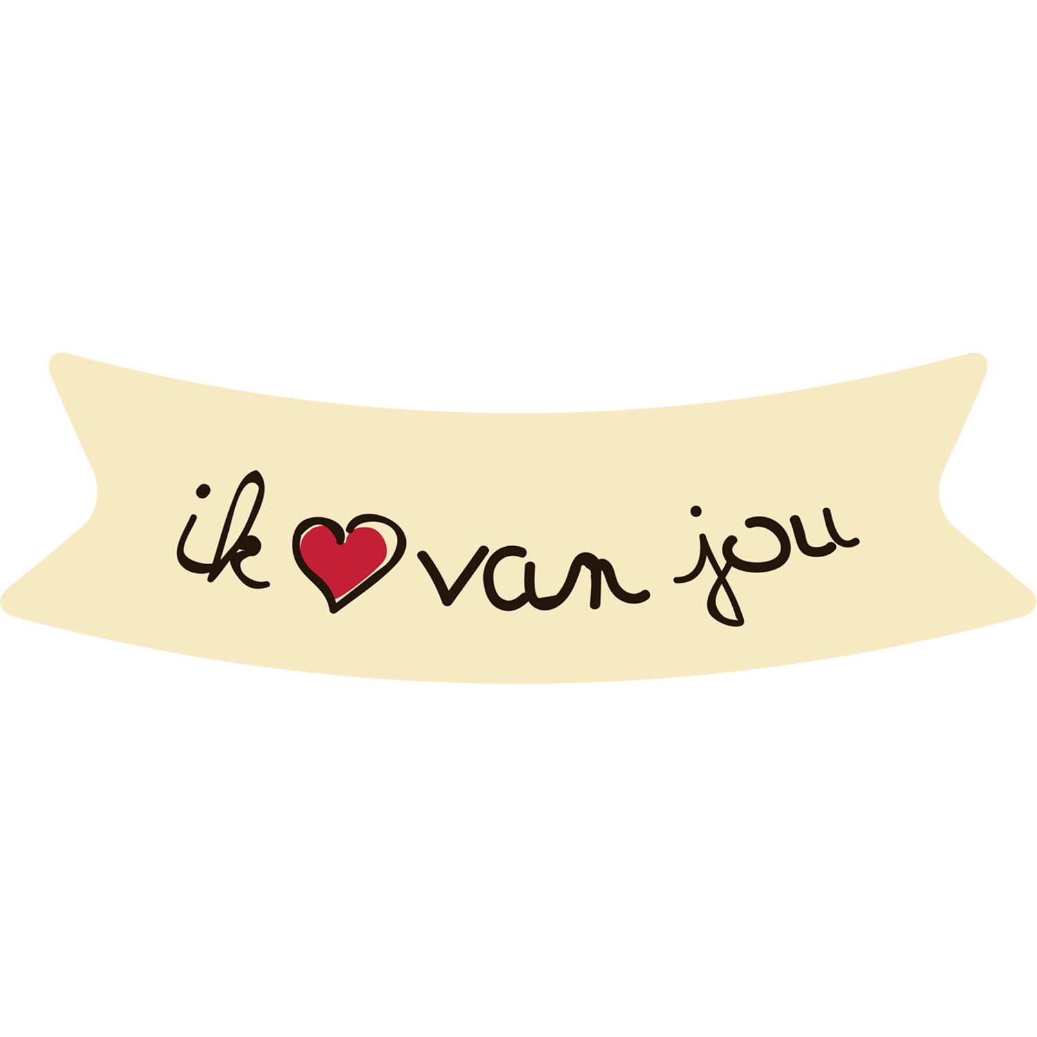 Mona Lisa Banner I Love You (264)