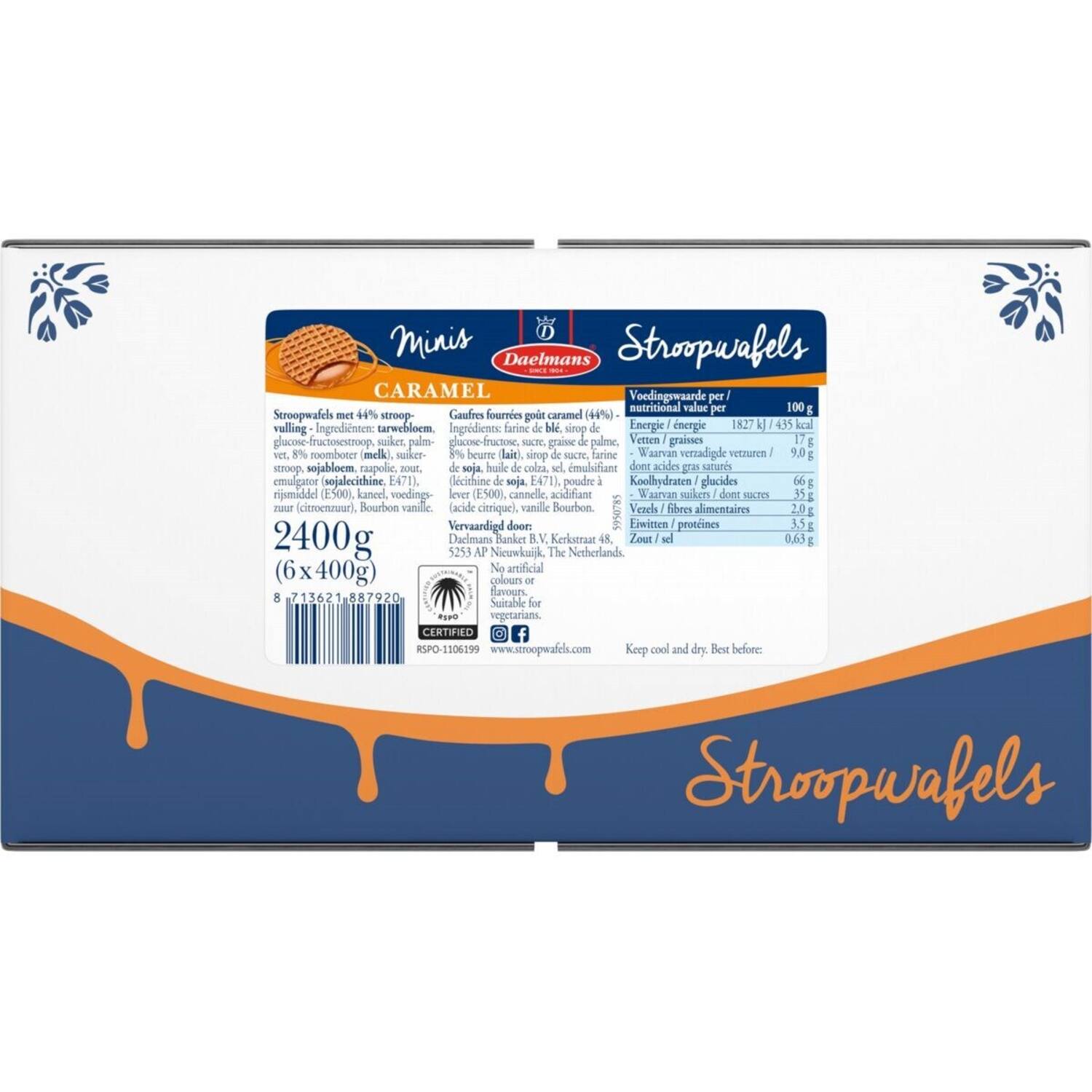 Mini Stroopwafels 6x50st