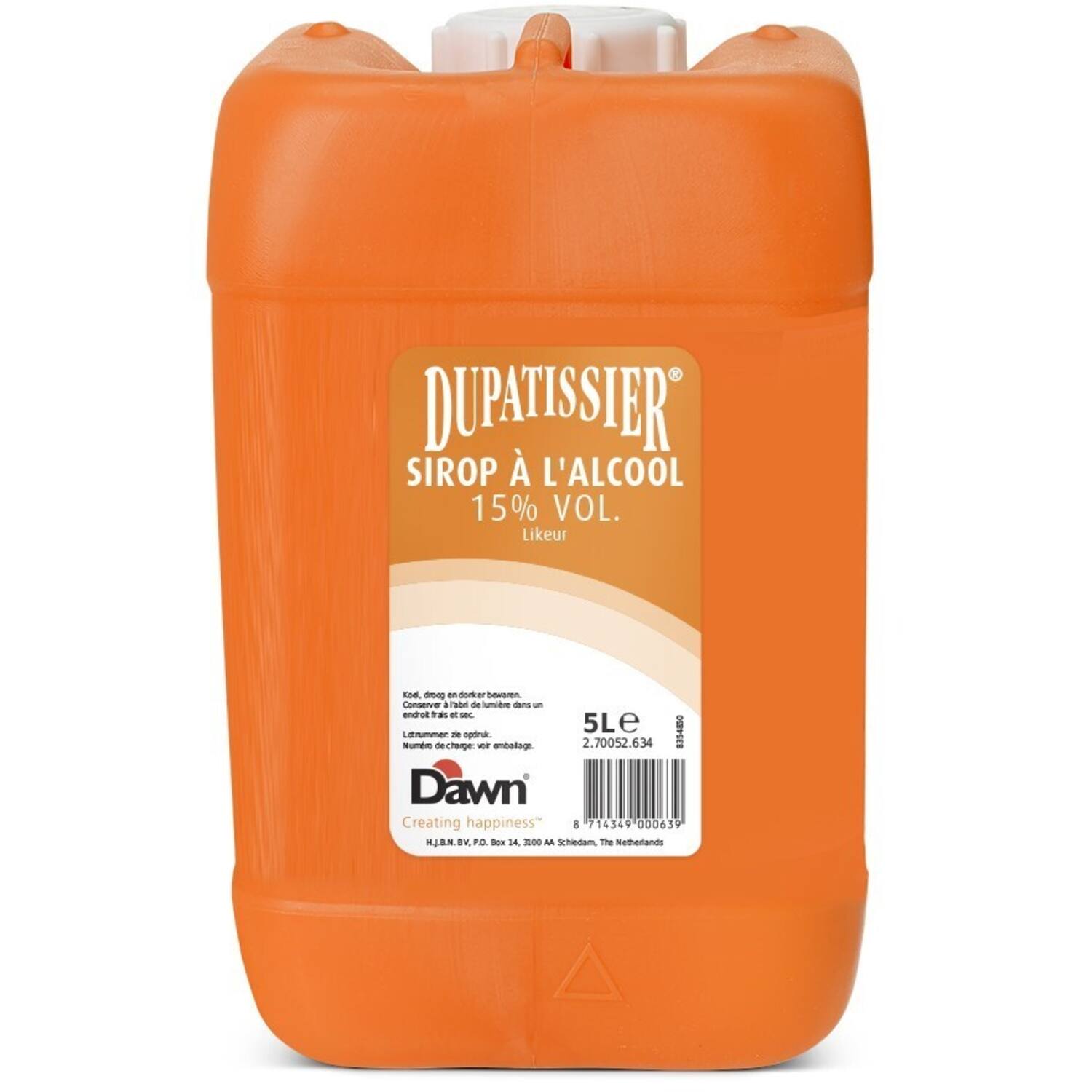 Dawn Dupatissier Sirop à L' alcool 15% 5L