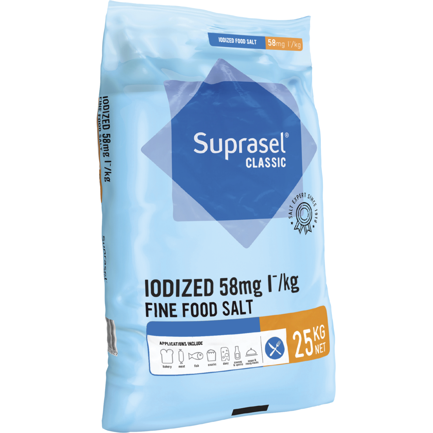 Suprasel Fijn Zout Jodium 58mg 25 kg