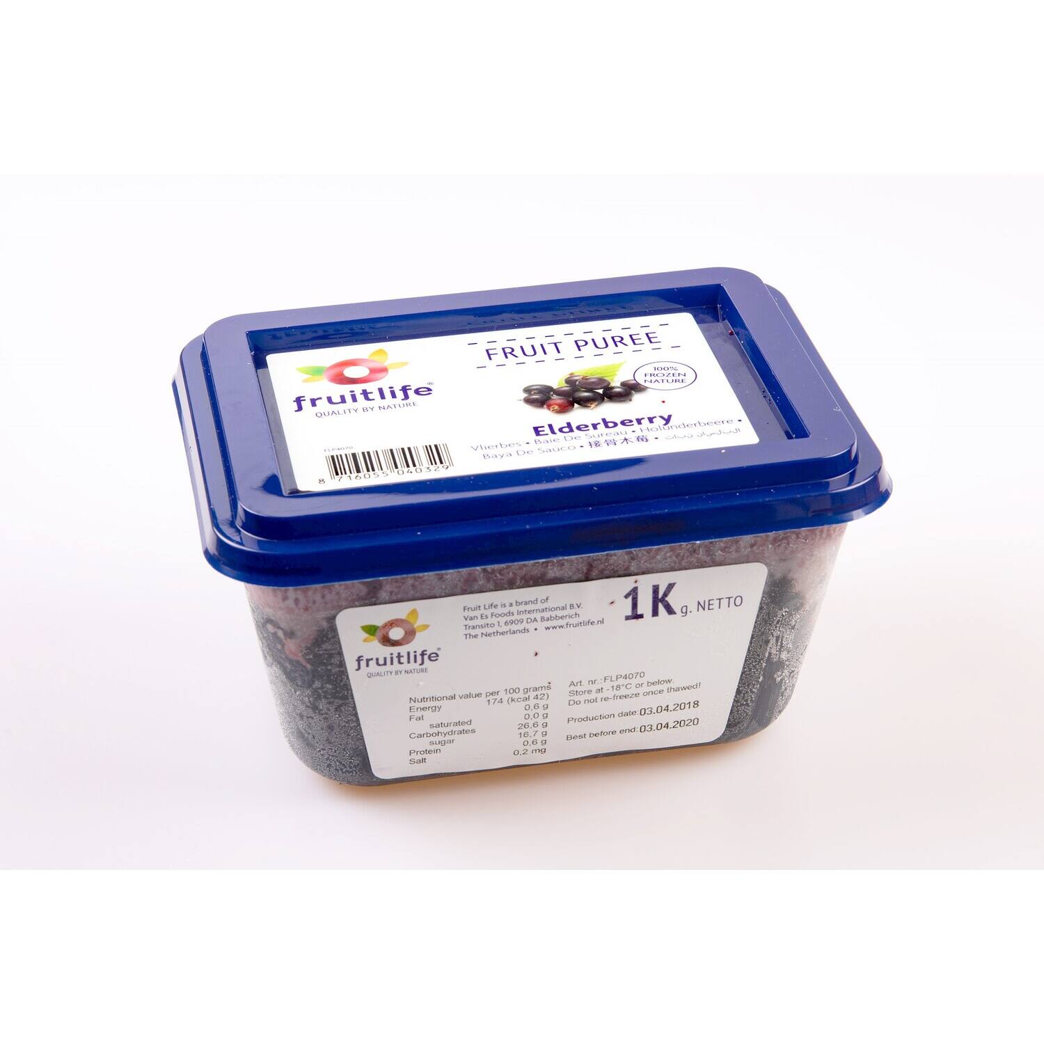 Fruitlife Vlierbessenpuree 1 Kg (6)