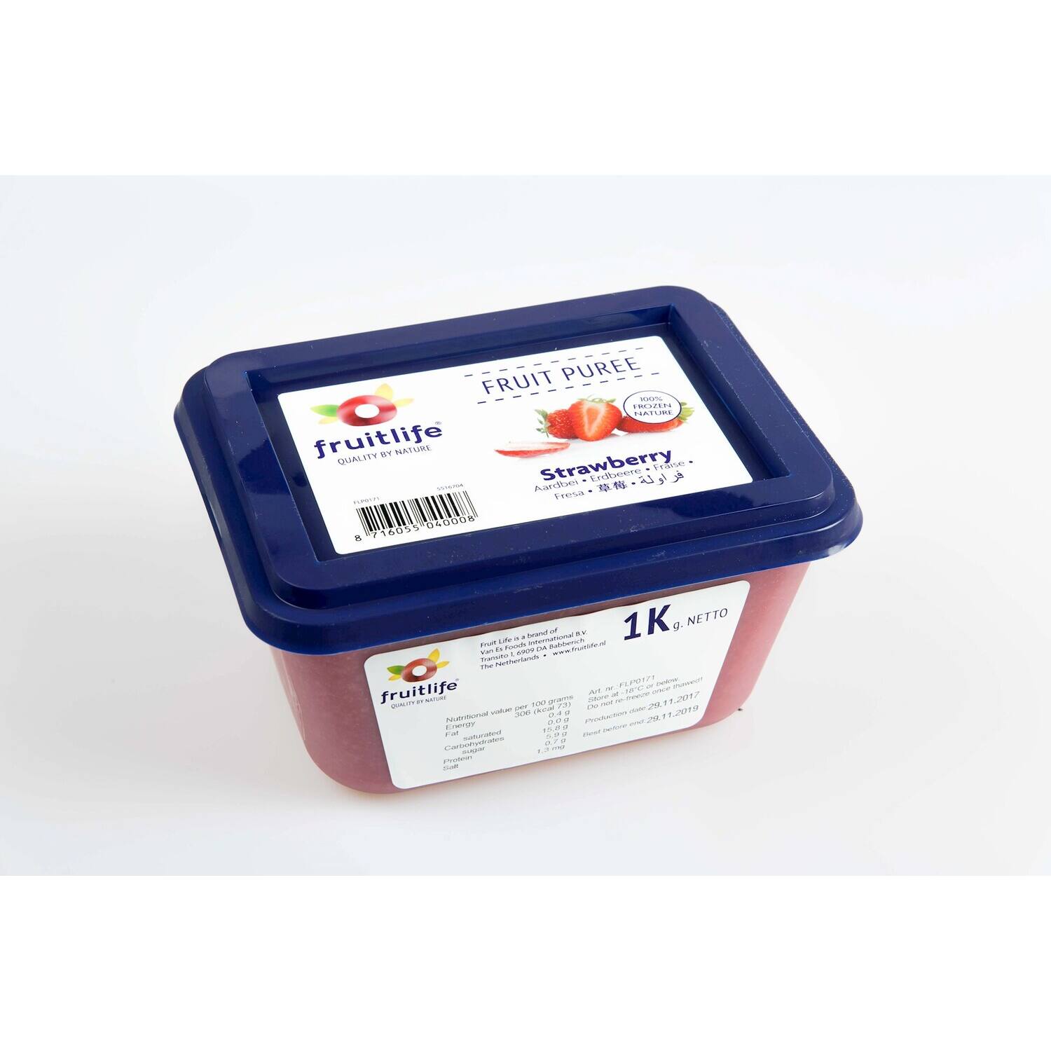Fruitlife Aardbeienpuree Zonder Pit 1 Kg (6)