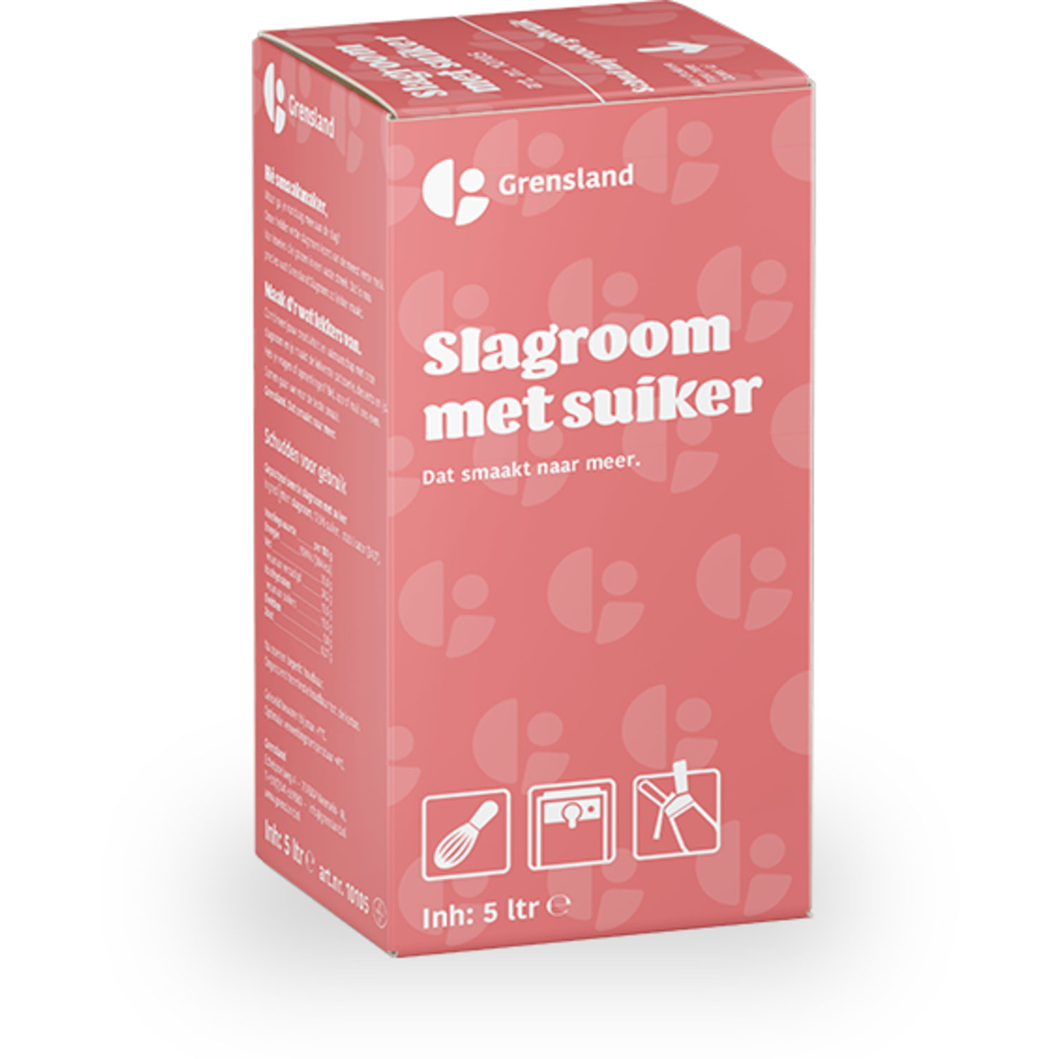 Grensland Gesuikerd Room 5 ltr Bag In Box