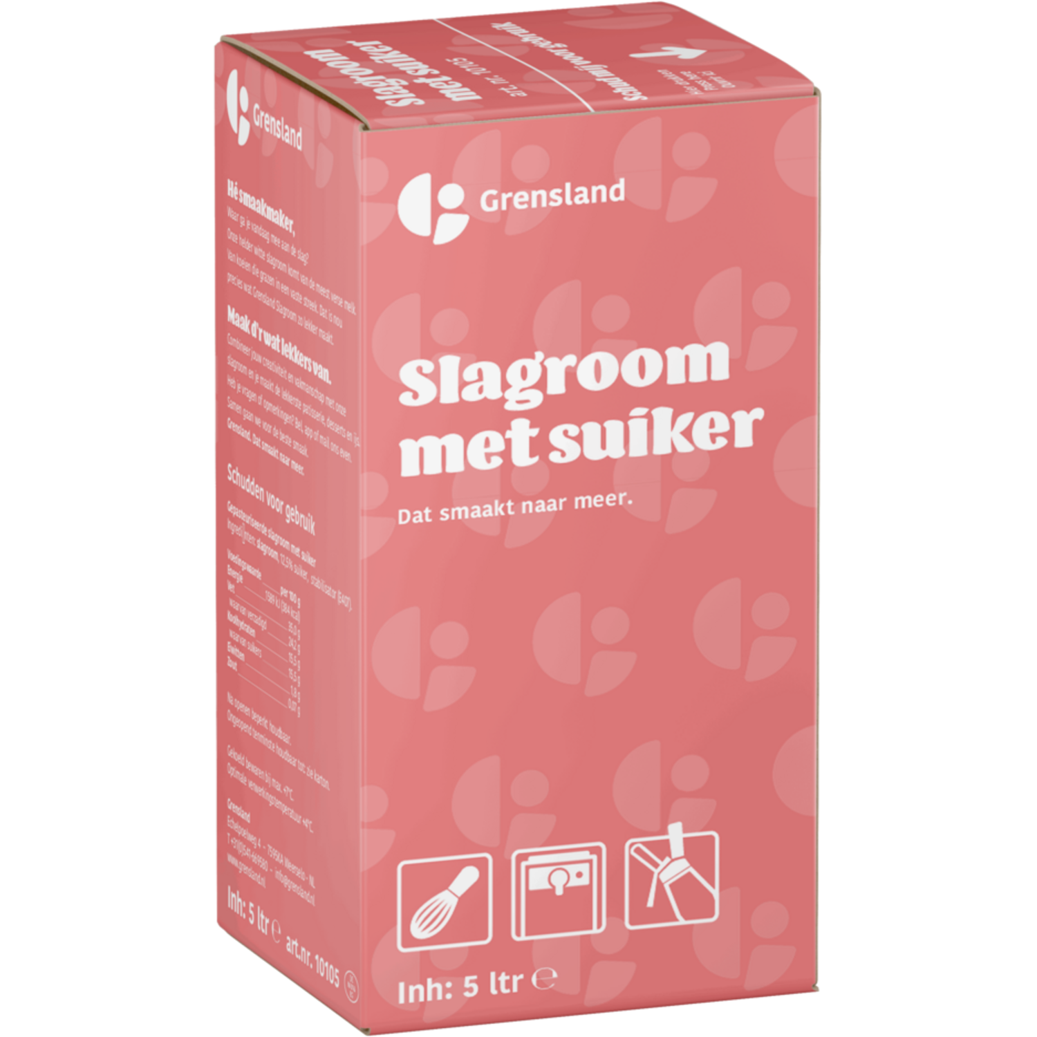Grensland Gesuikerd Room 10 ltr Bag In Box
