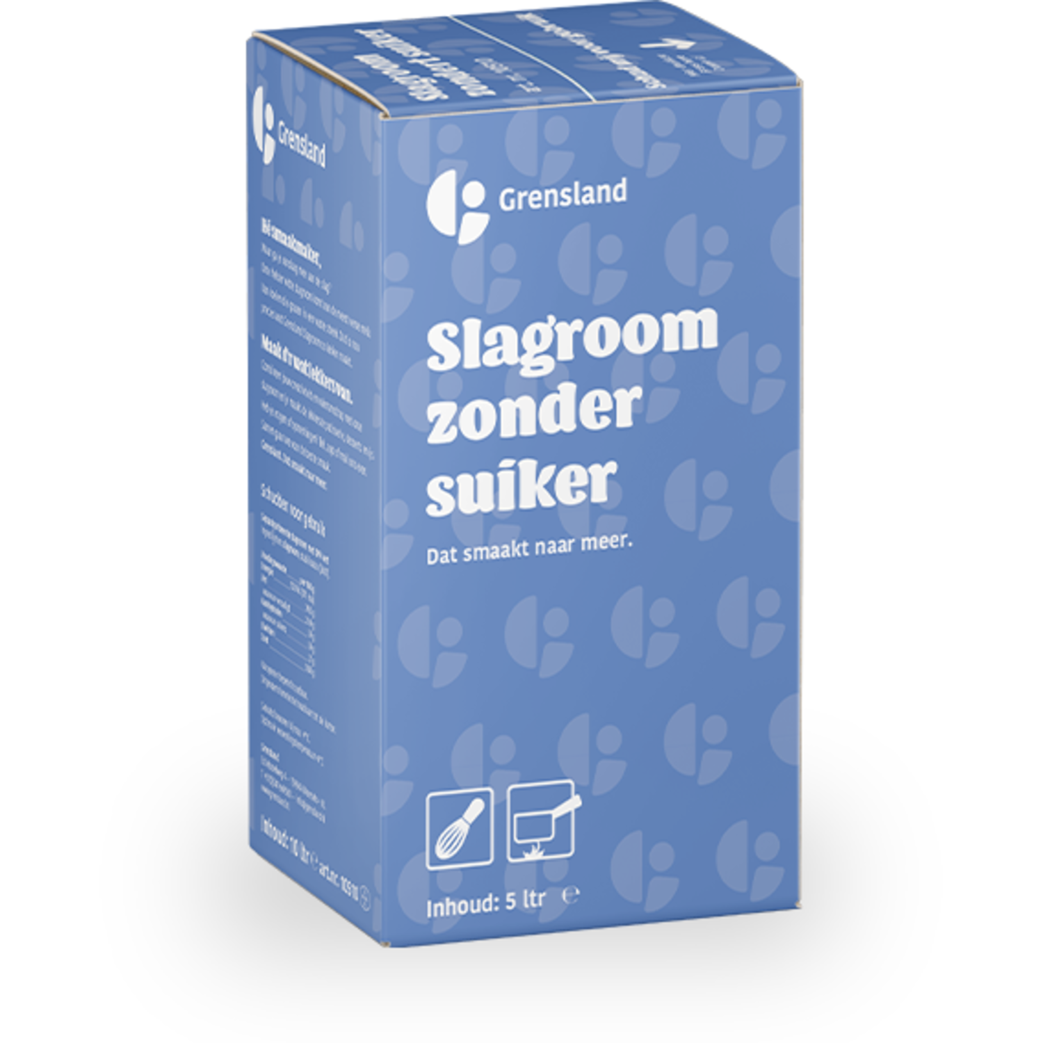 Grensland Ongesuikerde Room 5 ltr Bag In Box
