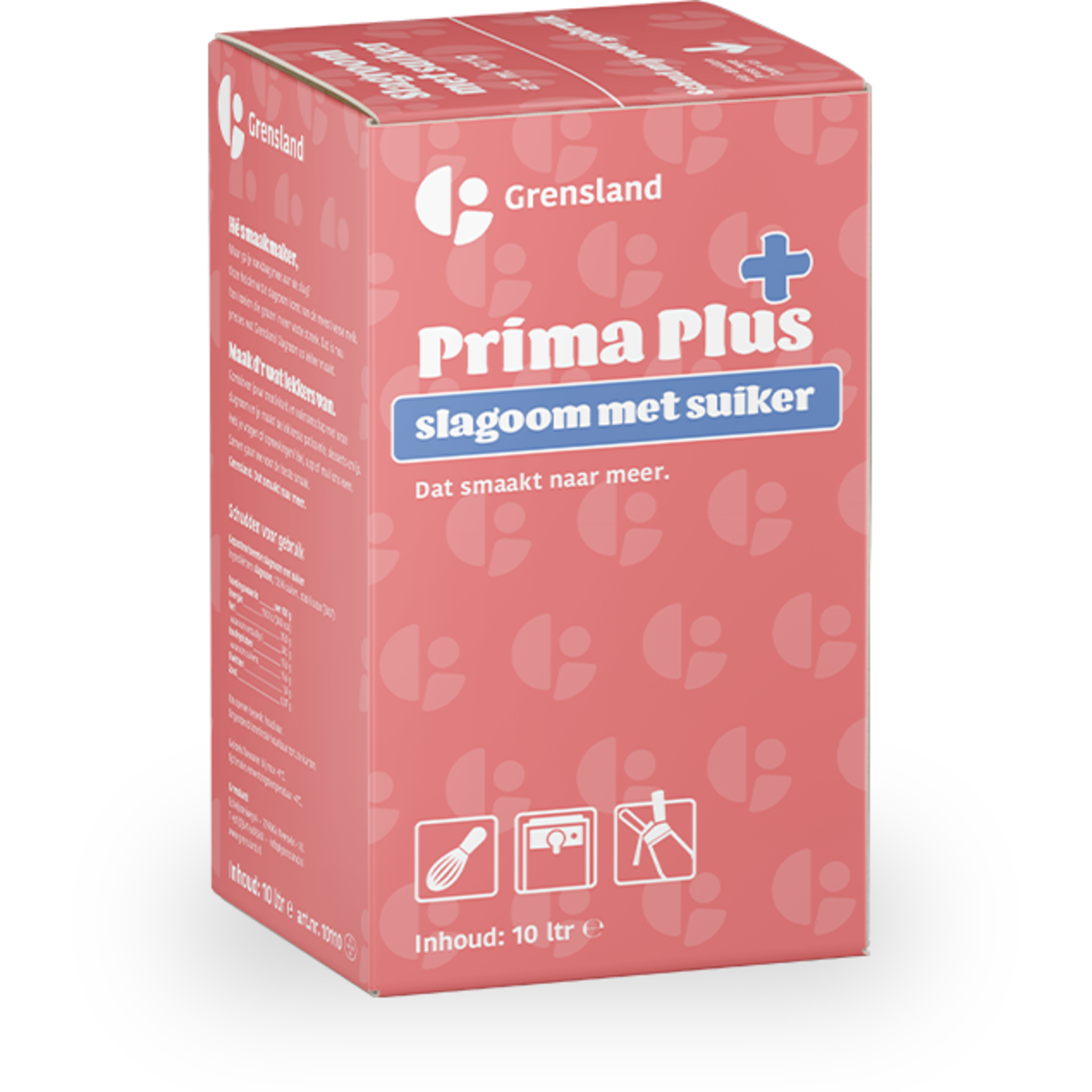 Grensland Prima Plus Slagroom Gesuikerd 10ltr