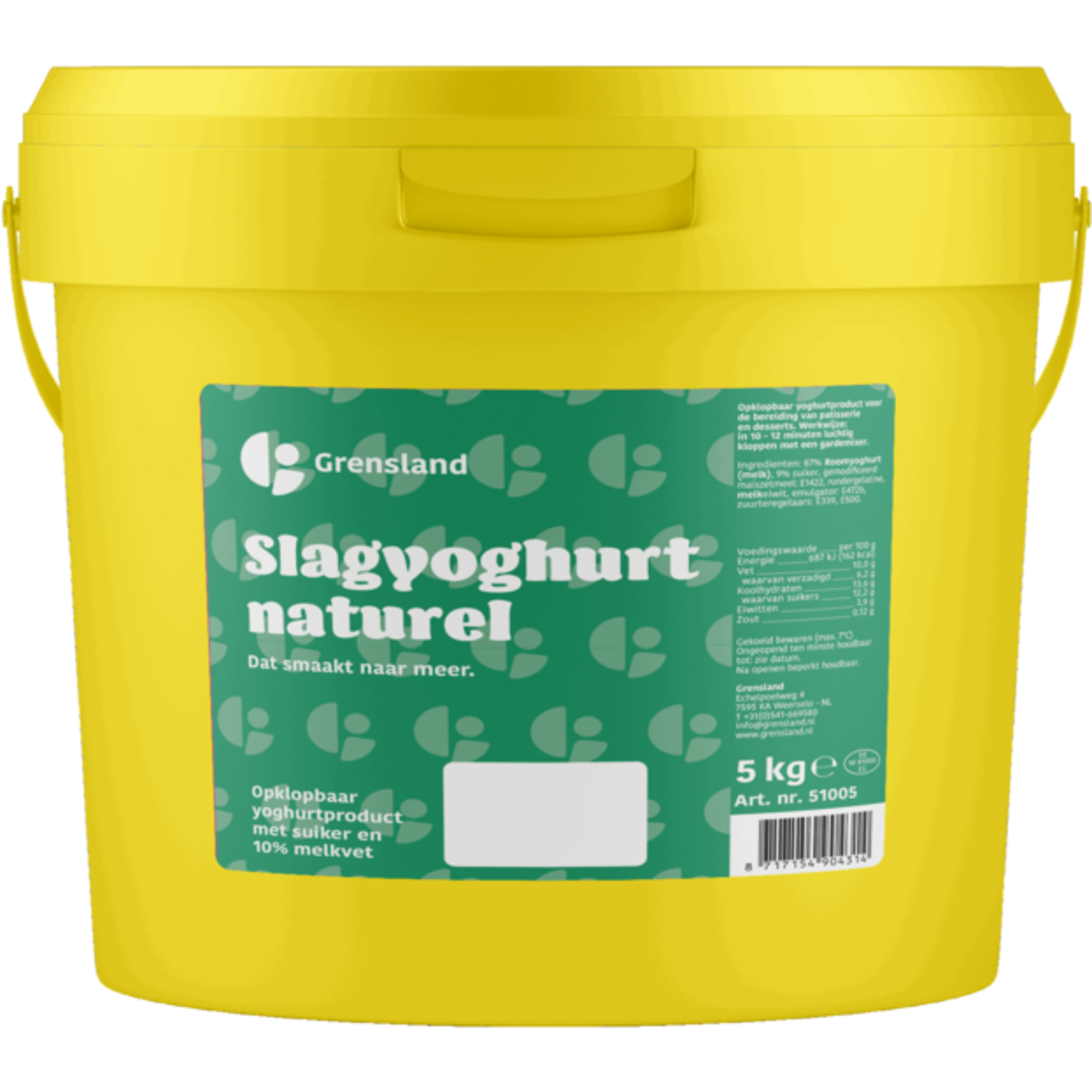 Grensland Slagyoghurt naturel 5 Kg