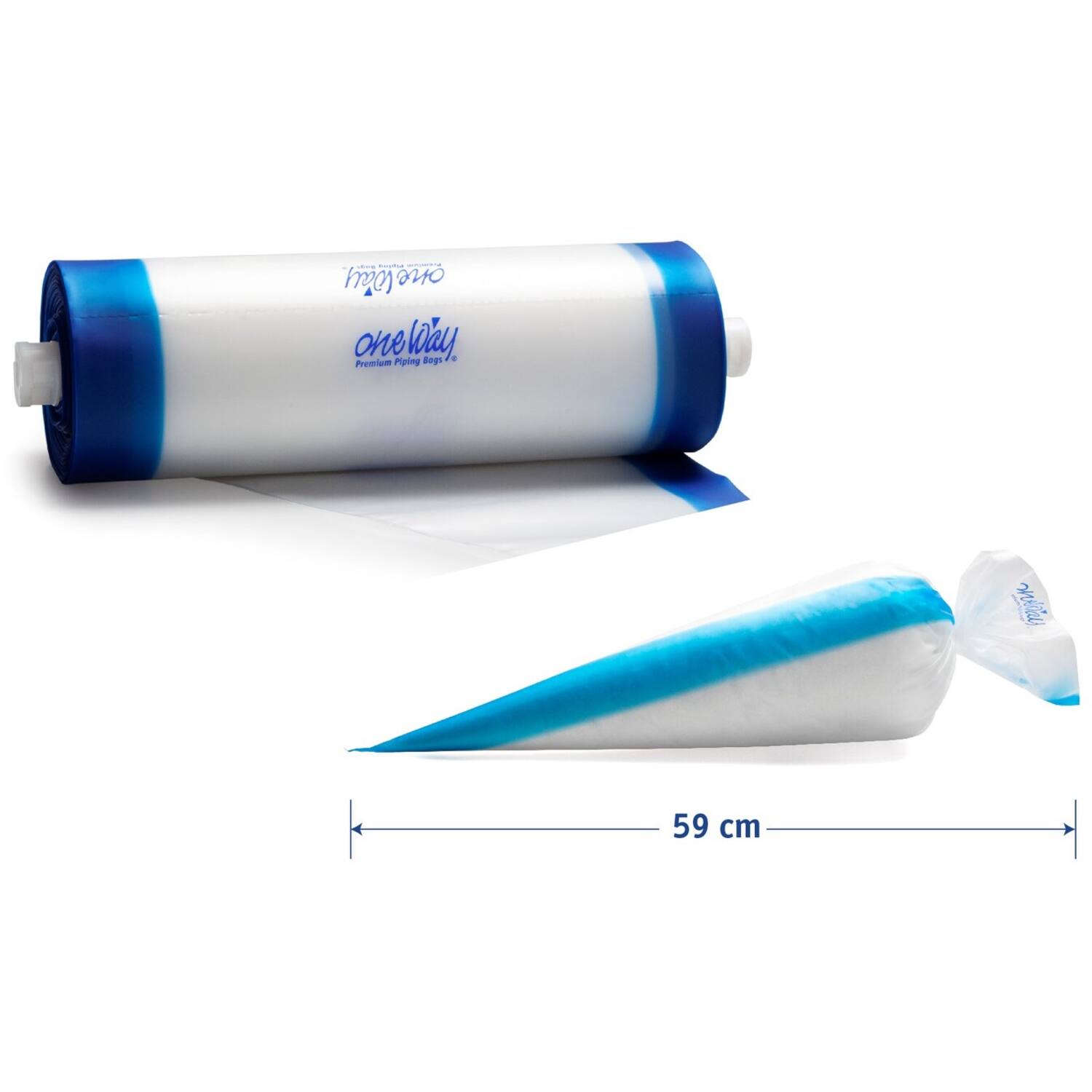 Wegwerp Spuitzakken Op Koker Blauw 59x28cm Masterline (100)